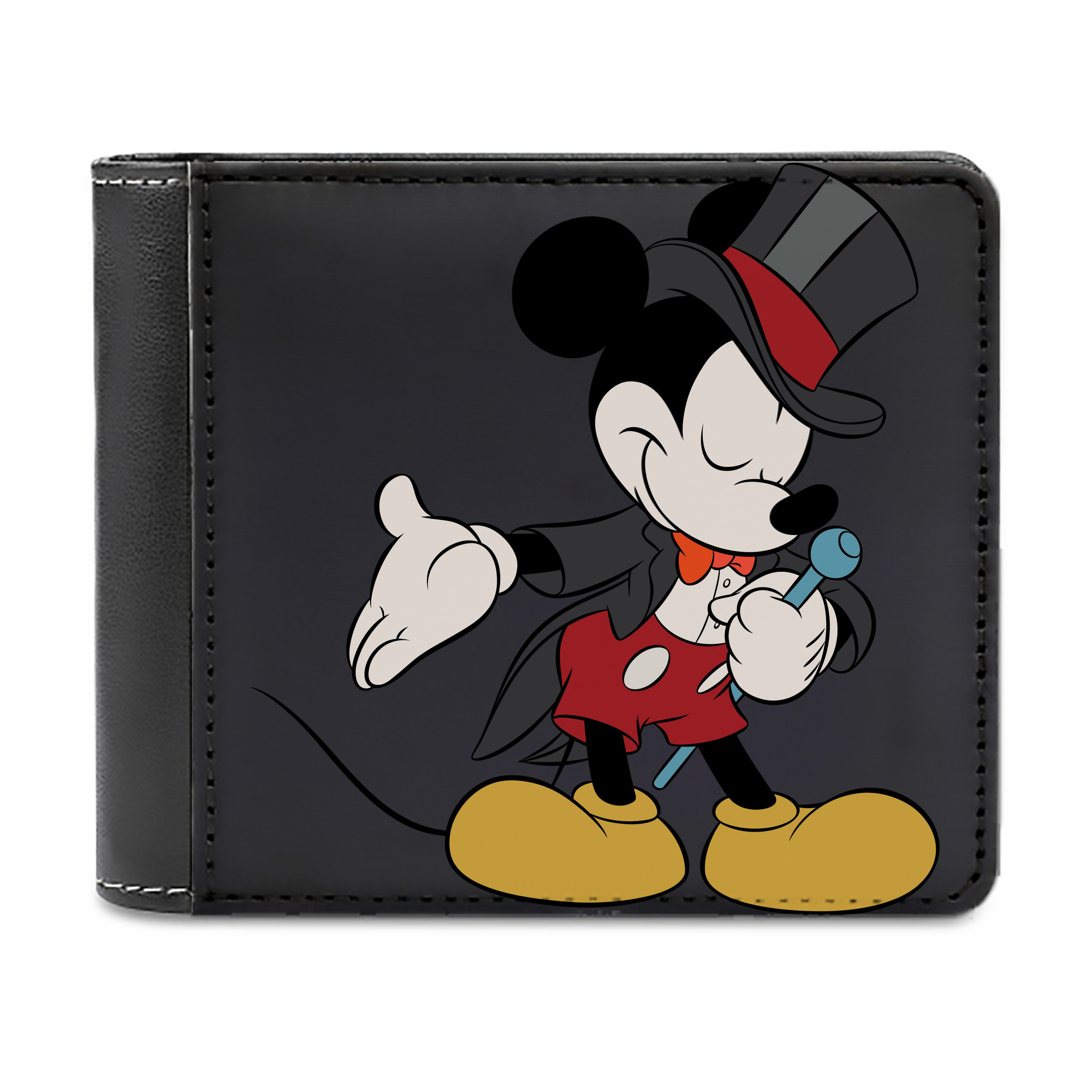 （画像用） ミッキーマウス Mickey Mouse 二つ折り革財布