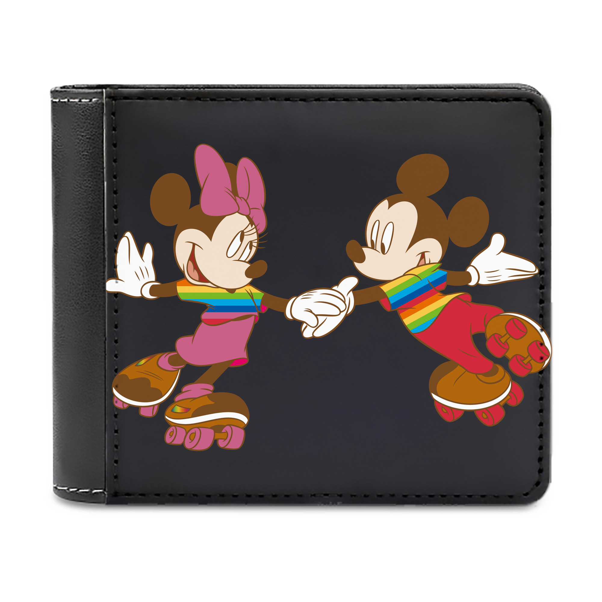 （画像用） ミッキーマウス Mickey Mouse 二つ折り革財布
