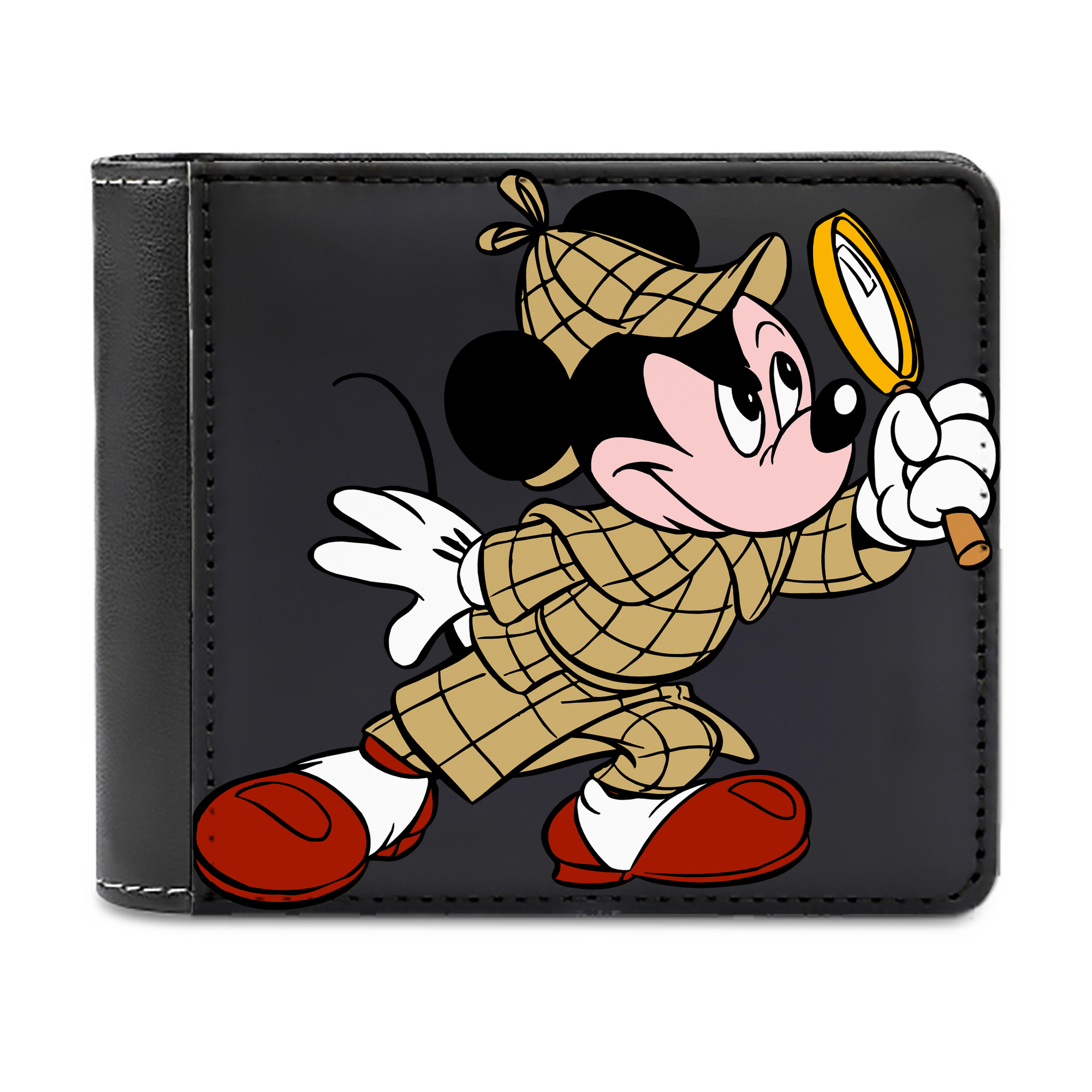 （画像用） ミッキーマウス Mickey Mouse 二つ折り革財布