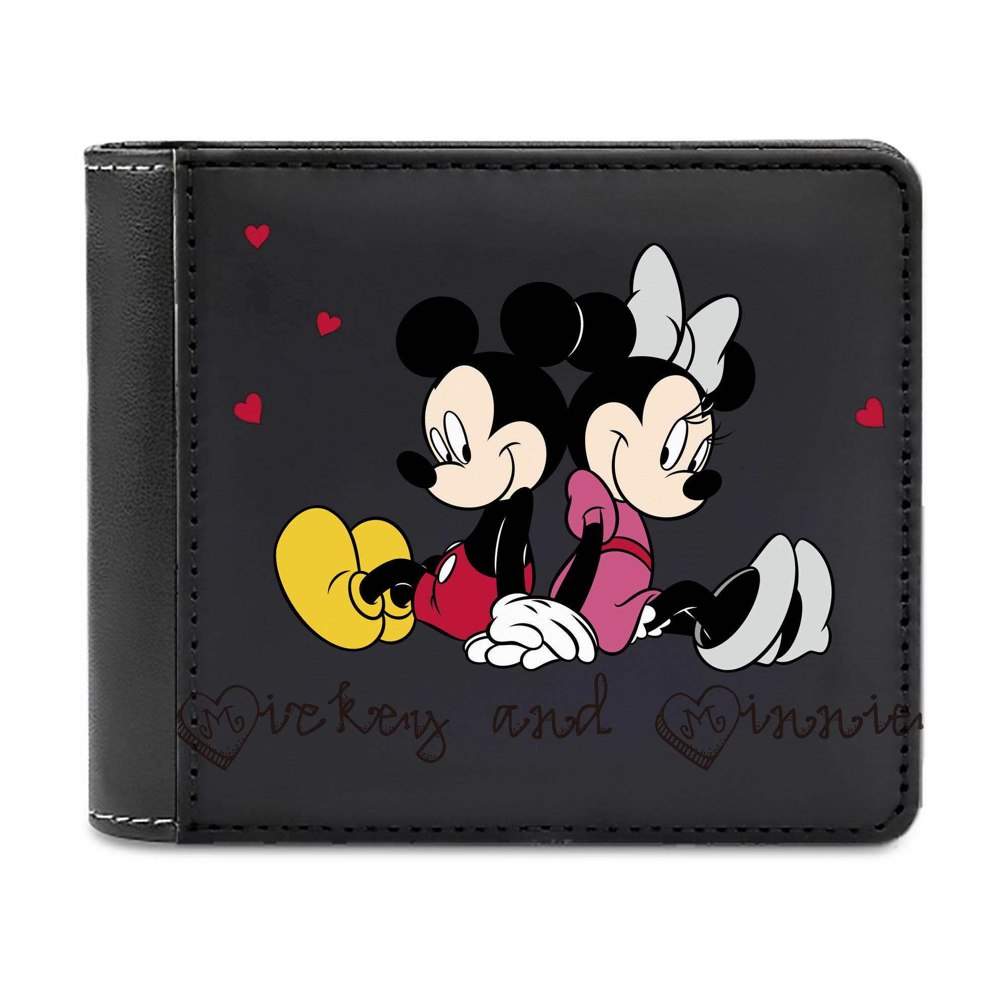 （画像用） ミッキーマウス Mickey Mouse 二つ折り革財布