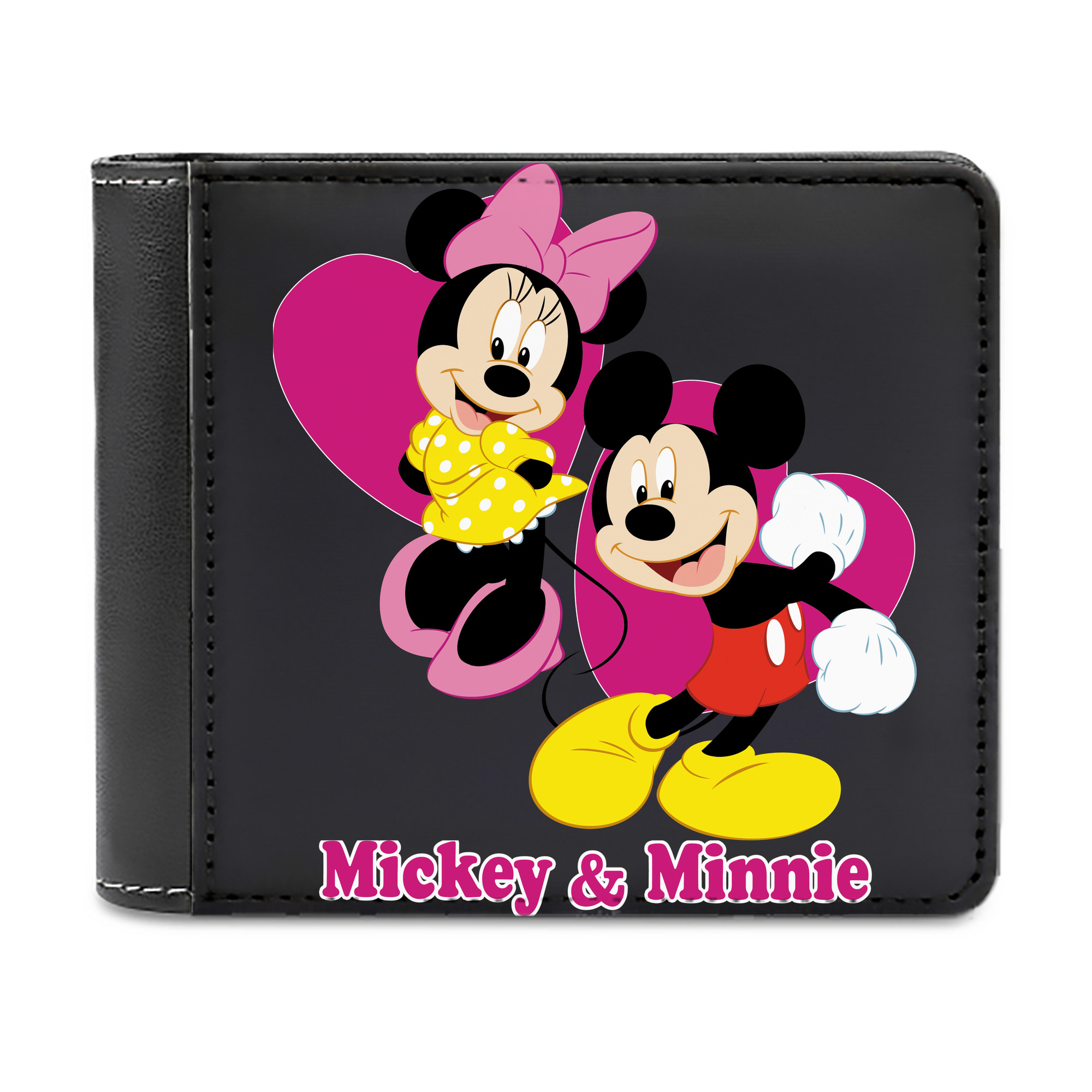 （画像用） ミッキーマウス Mickey Mouse 二つ折り革財布