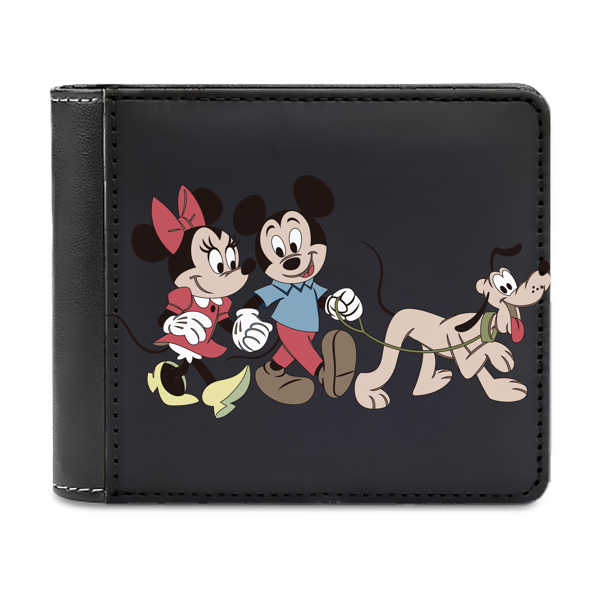 （画像用） ミッキーマウス Mickey Mouse 二つ折り革財布