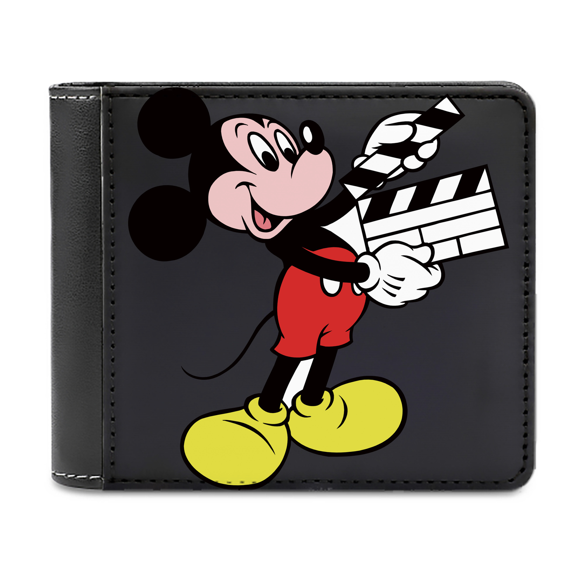 （画像用） ミッキーマウス Mickey Mouse 二つ折り革財布