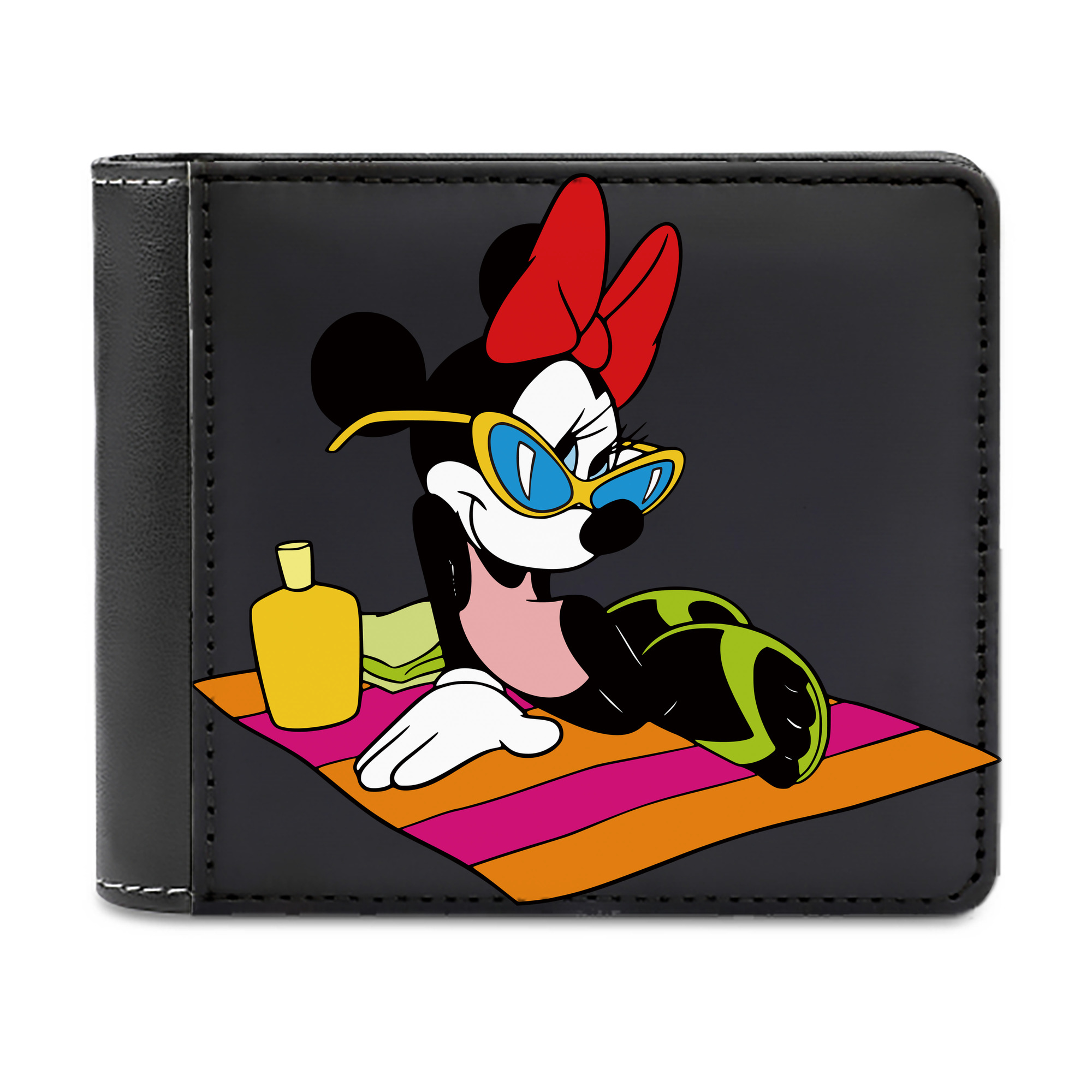 （画像用） ミッキーマウス Mickey Mouse 二つ折り革財布
