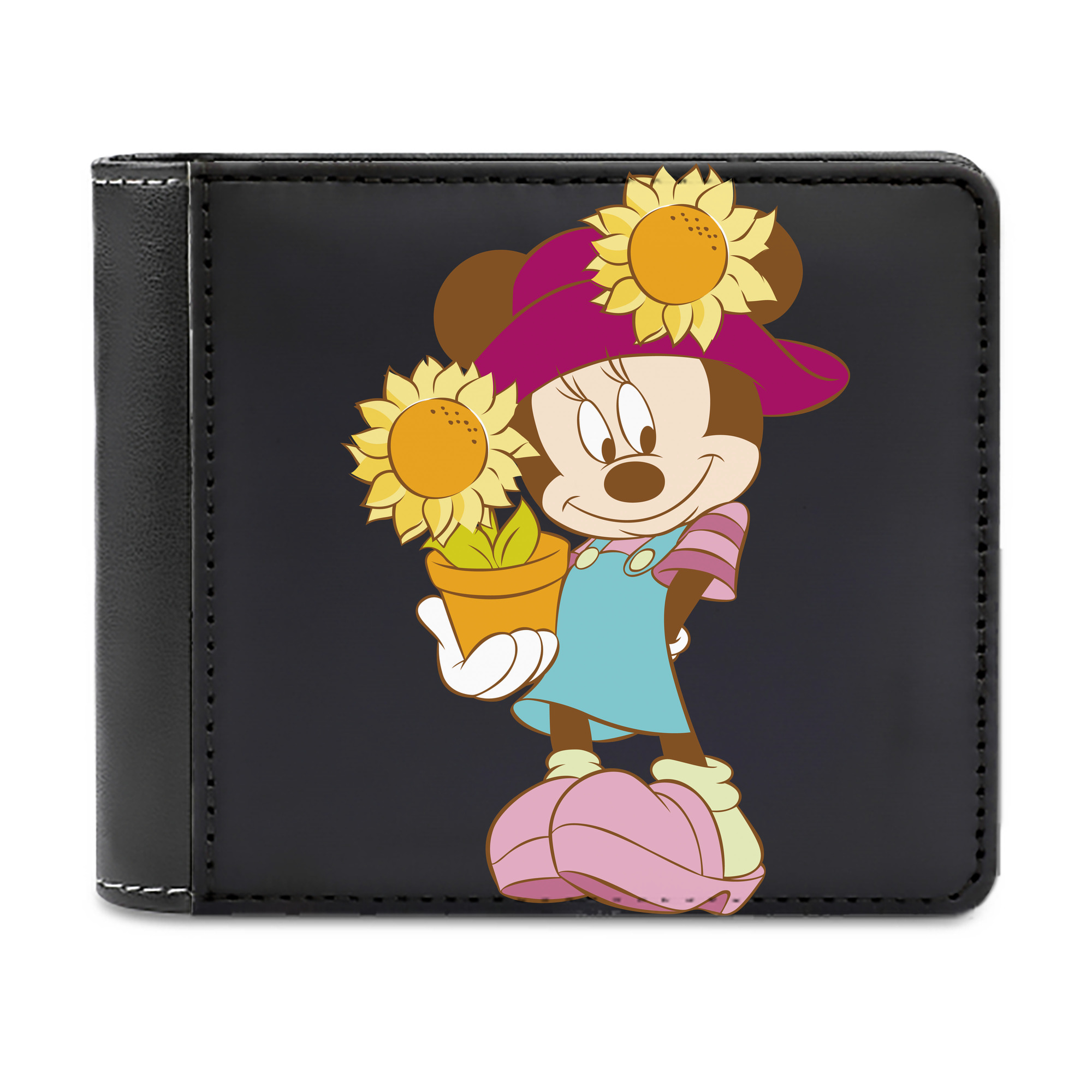 （画像用） ミッキーマウス Mickey Mouse 二つ折り革財布