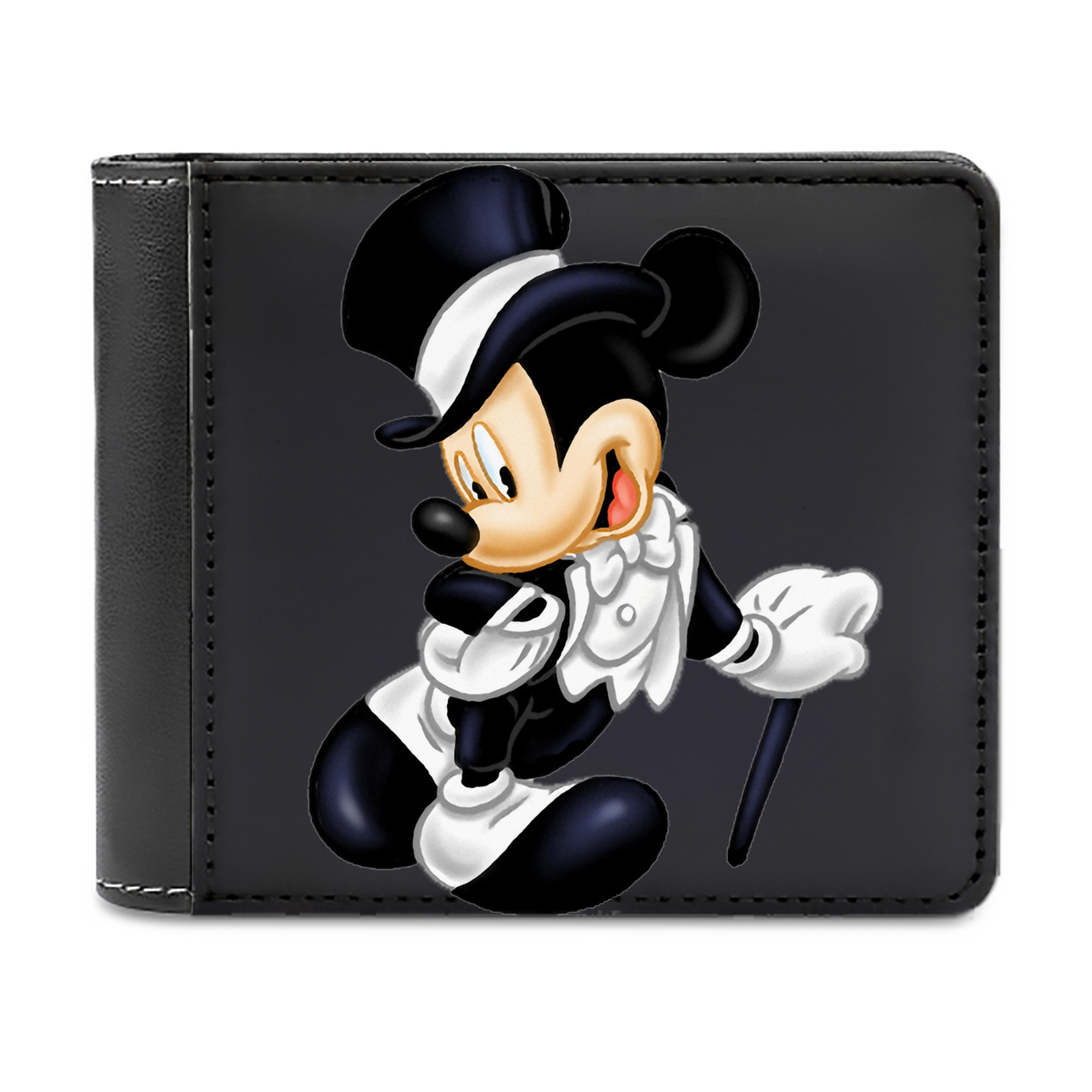 （画像用） ミッキーマウス Mickey Mouse 二つ折り革財布