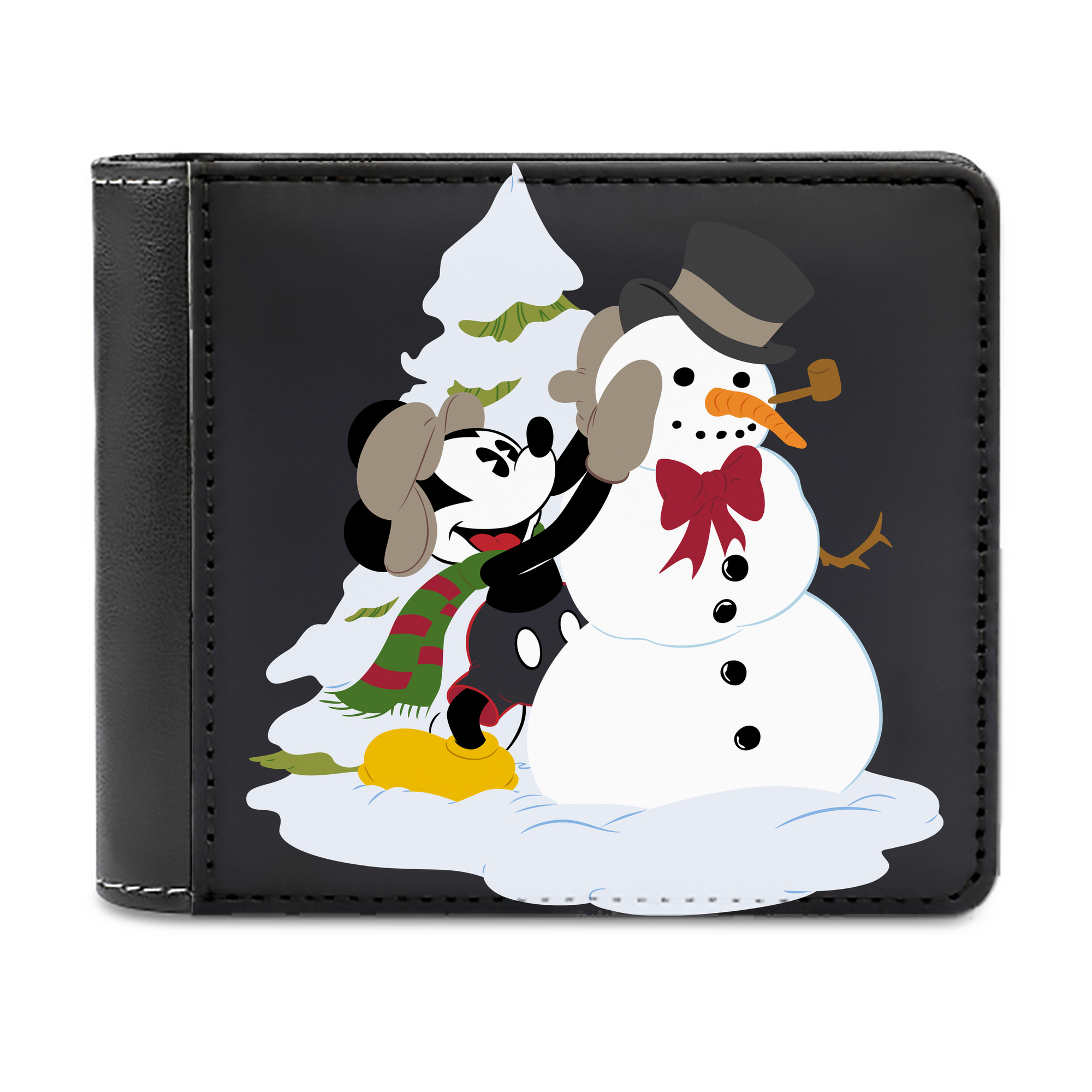 （画像用） ミッキーマウス Mickey Mouse 二つ折り革財布