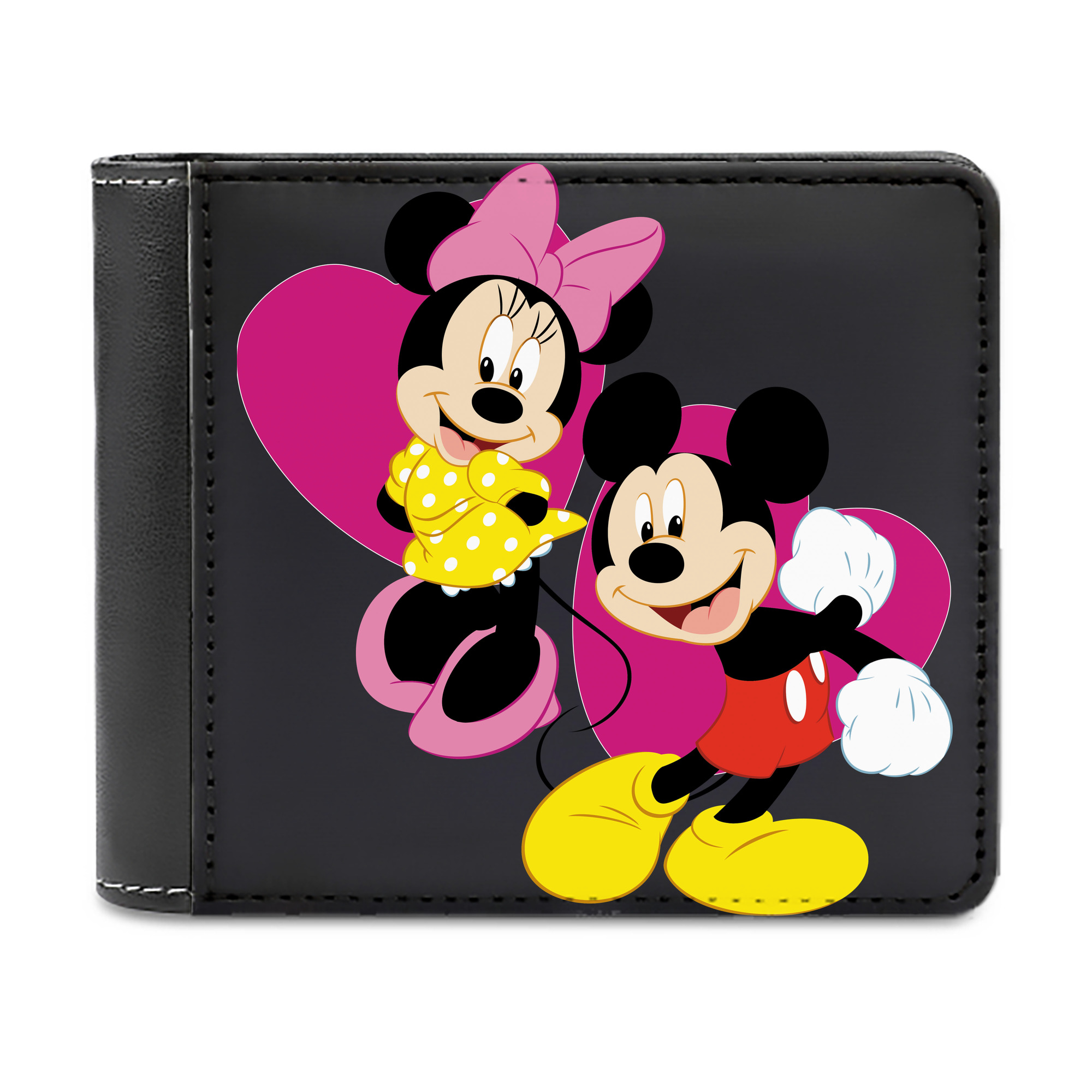 （画像用） ミッキーマウス Mickey Mouse 二つ折り革財布
