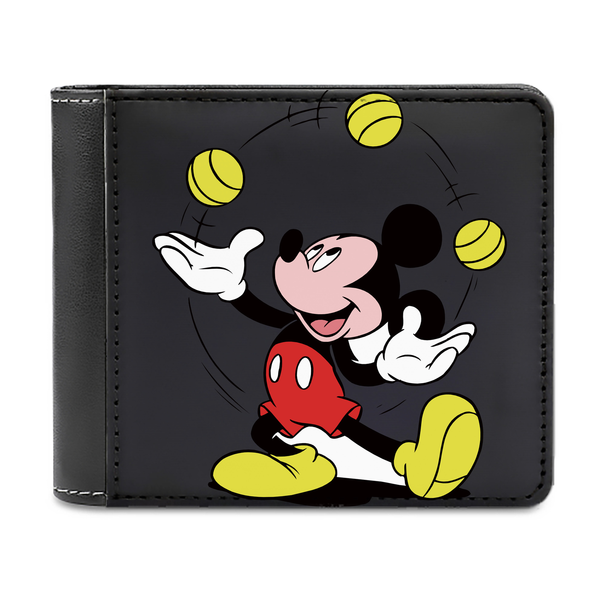 （画像用） ミッキーマウス Mickey Mouse 二つ折り革財布