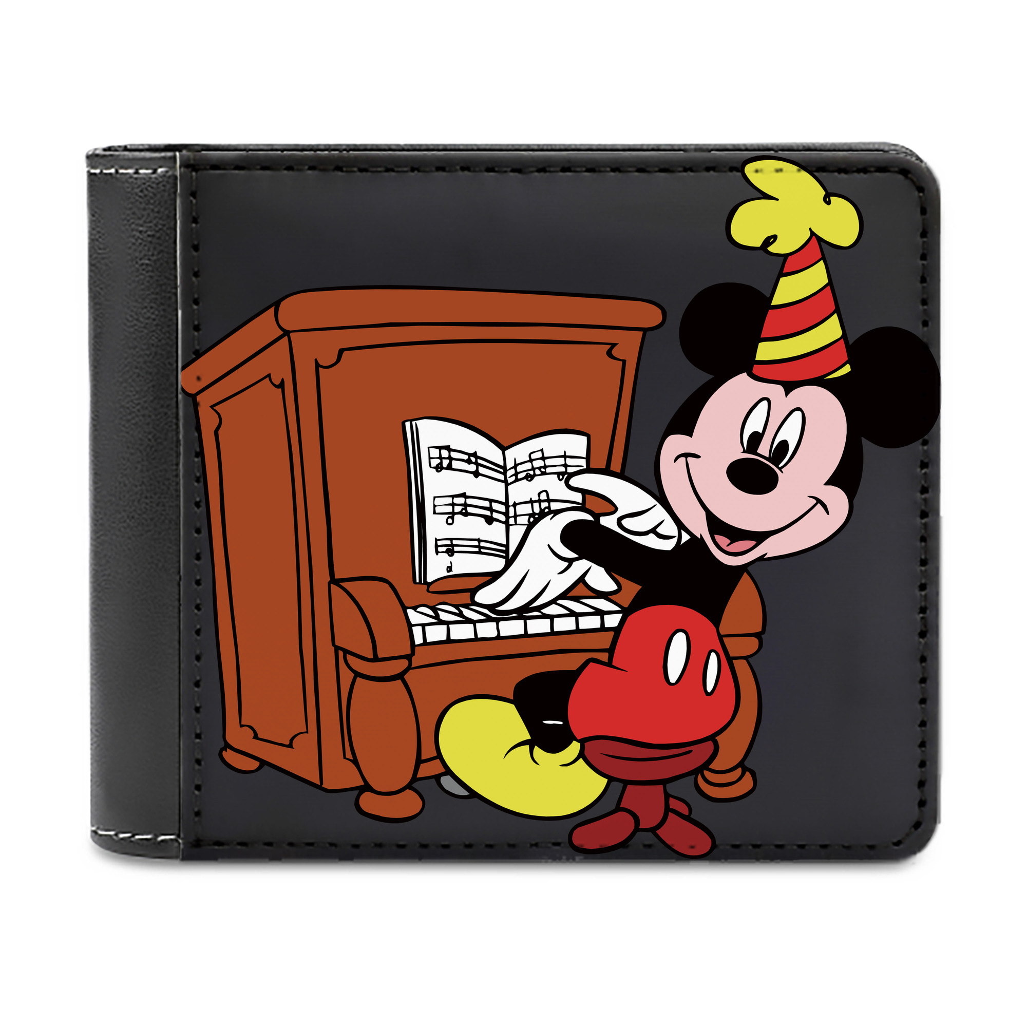 （画像用） ミッキーマウス Mickey Mouse 二つ折り革財布