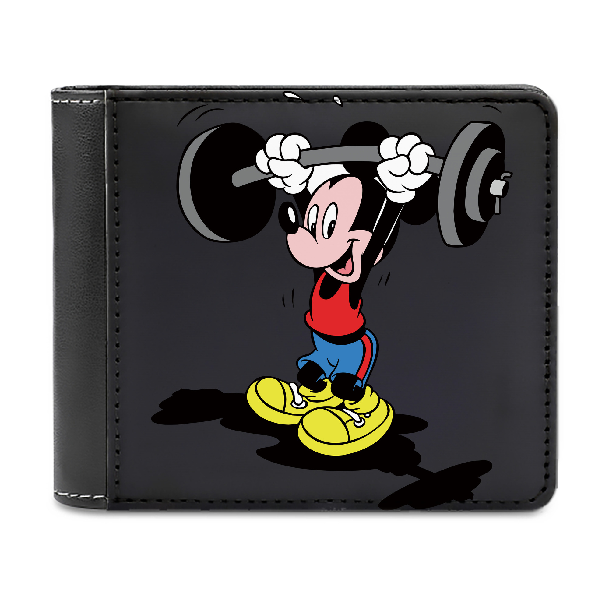 （画像用） ミッキーマウス Mickey Mouse 二つ折り革財布