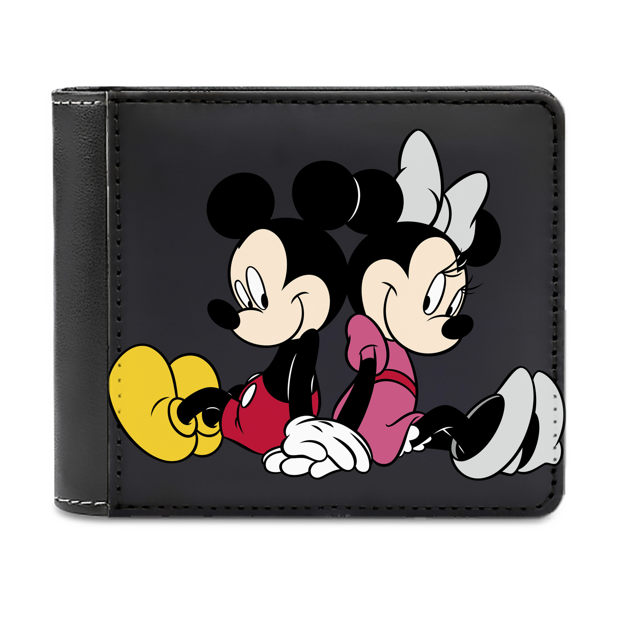 （画像用） ミッキーマウス Mickey Mouse 二つ折り革財布