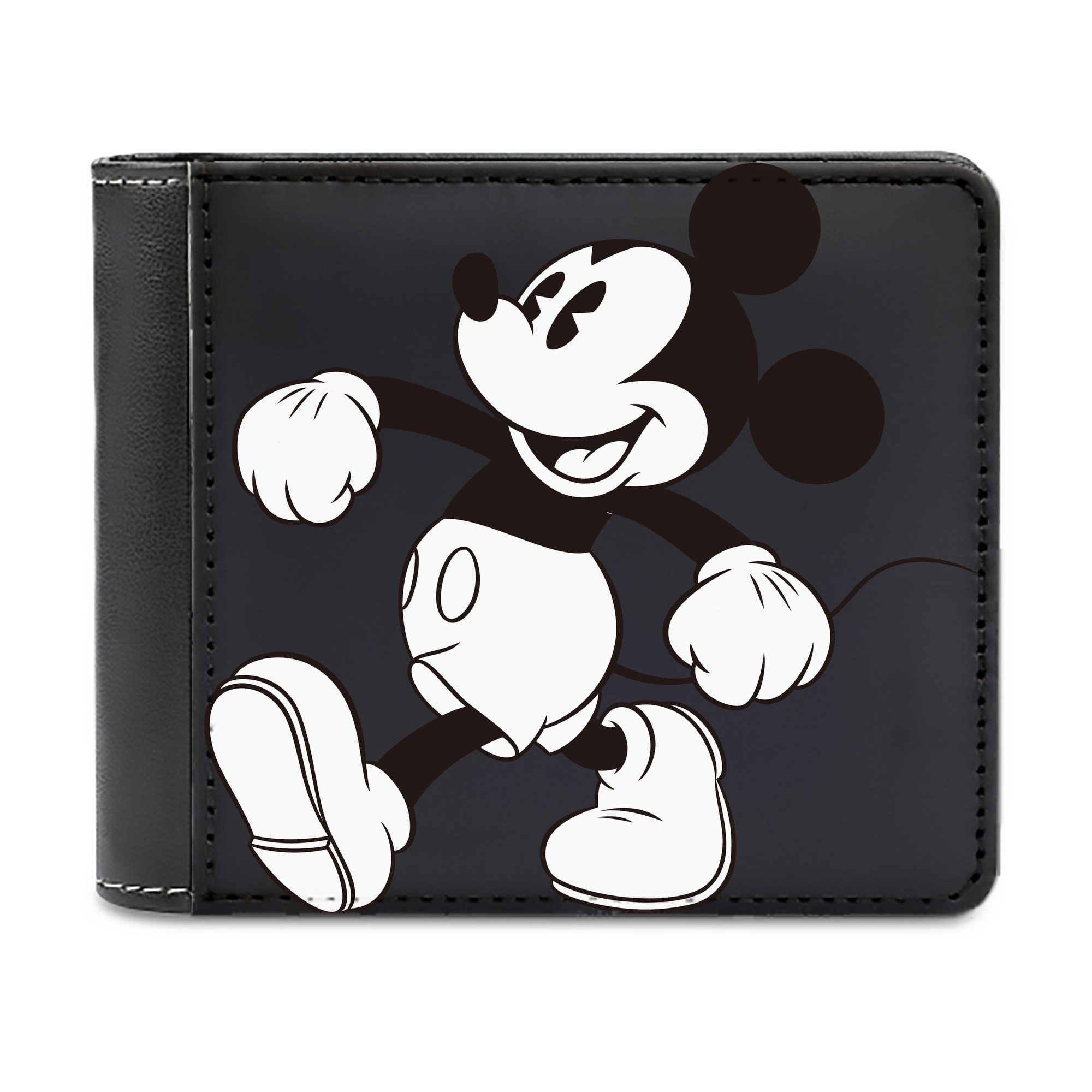 （画像用） ミッキーマウス Mickey Mouse 二つ折り革財布