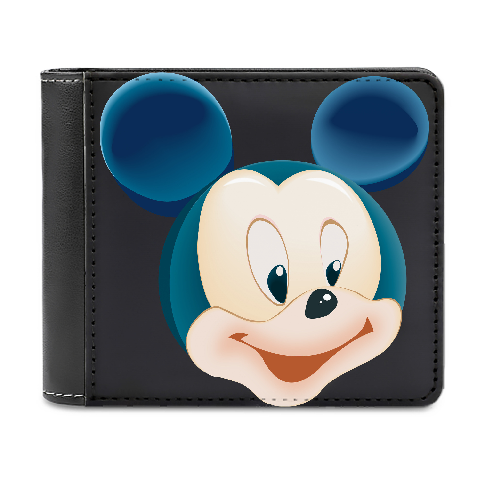 （画像用） ミッキーマウス Mickey Mouse 二つ折り革財布