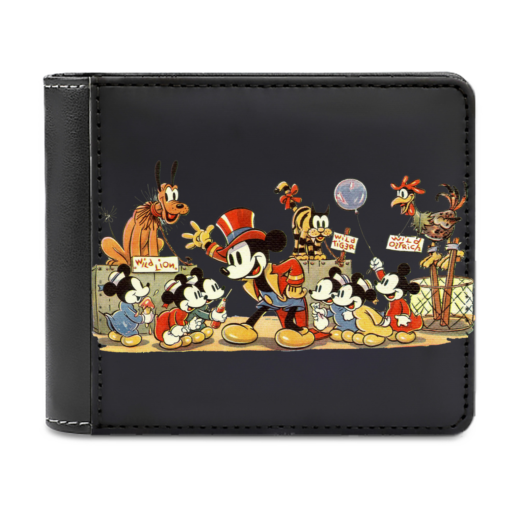 （画像用） ミッキーマウス Mickey Mouse 二つ折り革財布