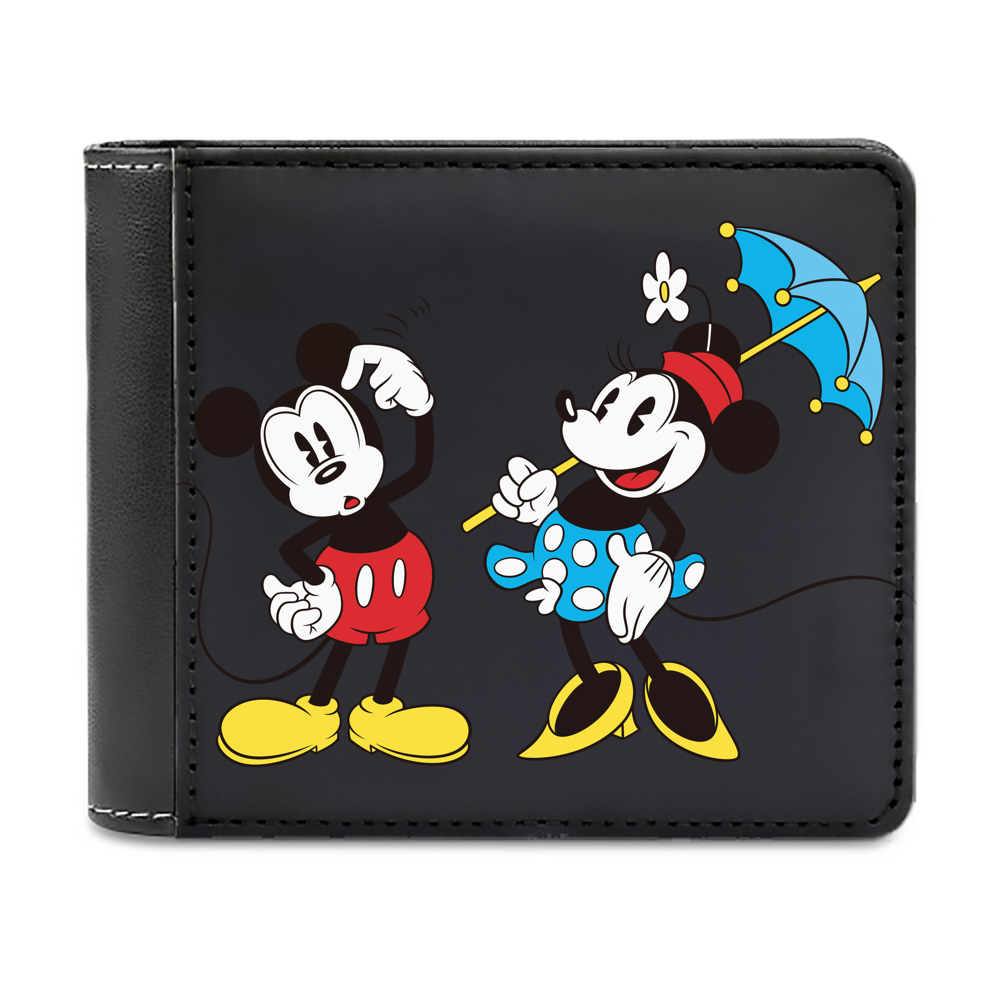 （画像用） ミッキーマウス Mickey Mouse 二つ折り革財布