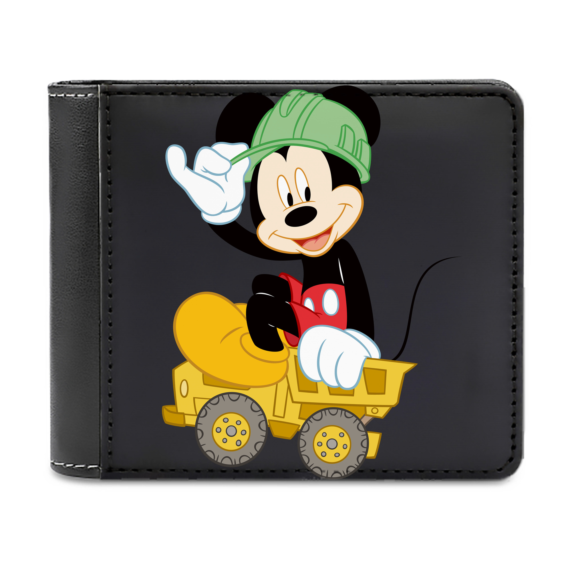 （画像用） ミッキーマウス Mickey Mouse 二つ折り革財布