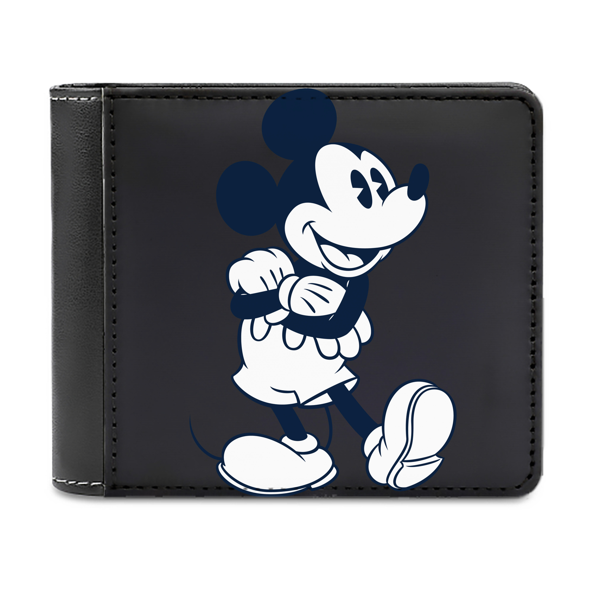 （画像用） ミッキーマウス Mickey Mouse 二つ折り革財布