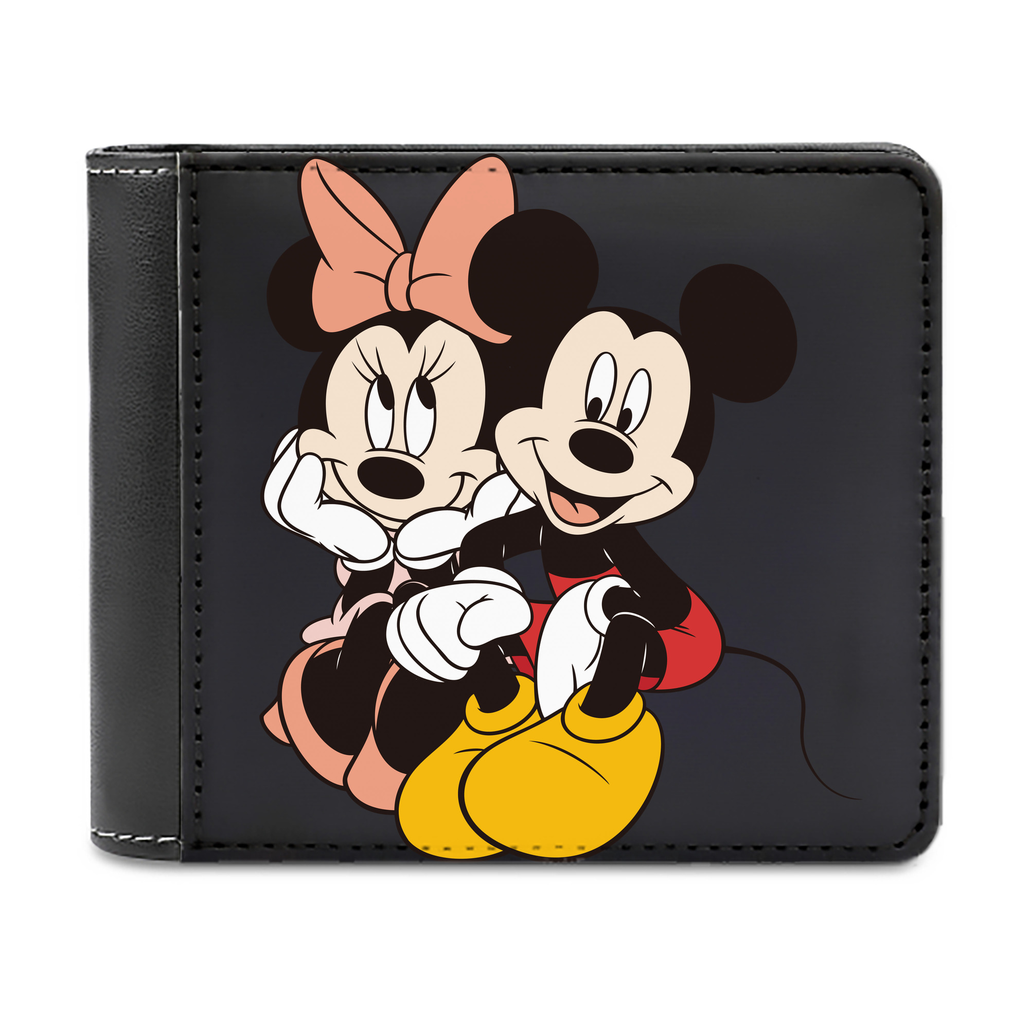 （画像用） ミッキーマウス Mickey Mouse 二つ折り革財布