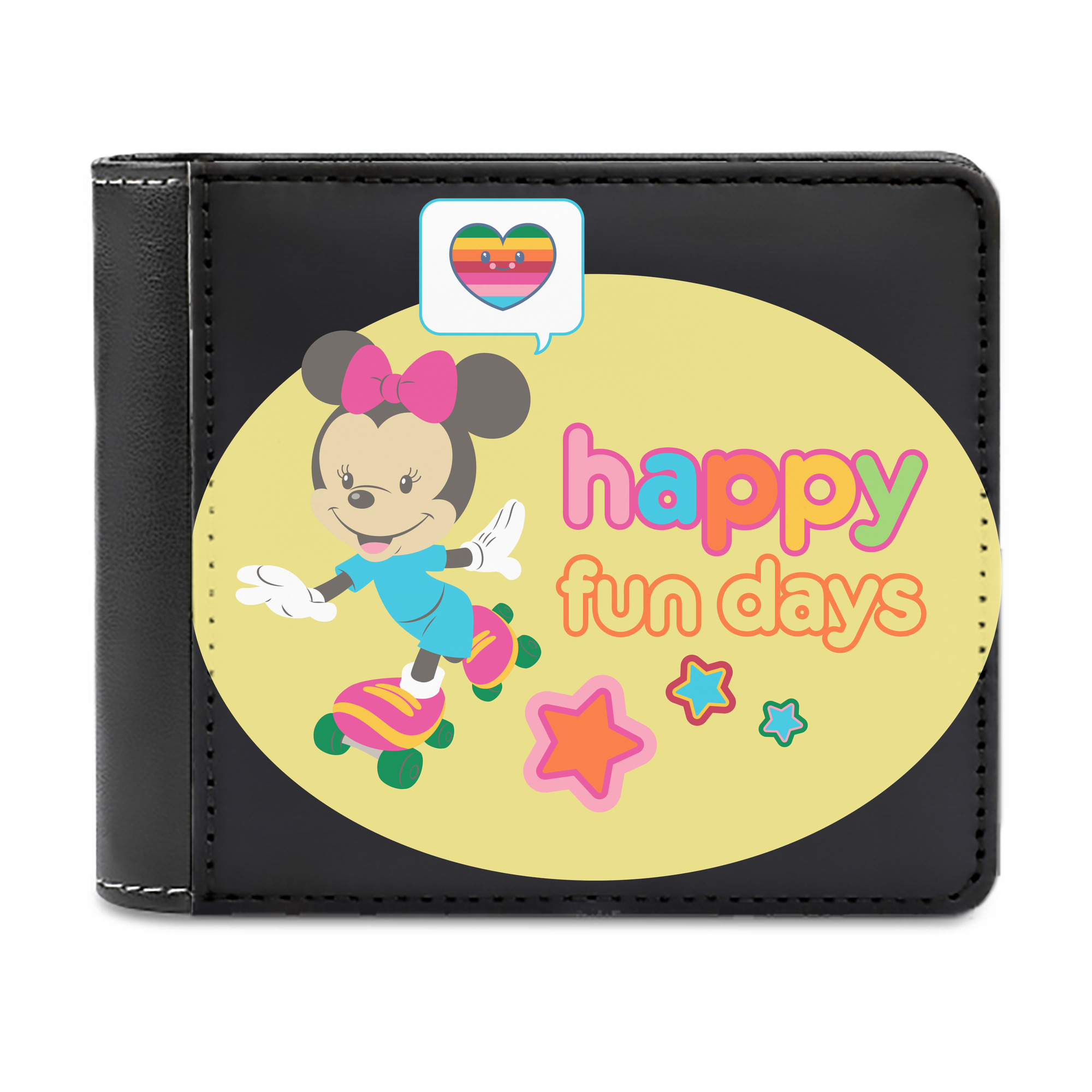 （画像用） ミッキーマウス Mickey Mouse 二つ折り革財布