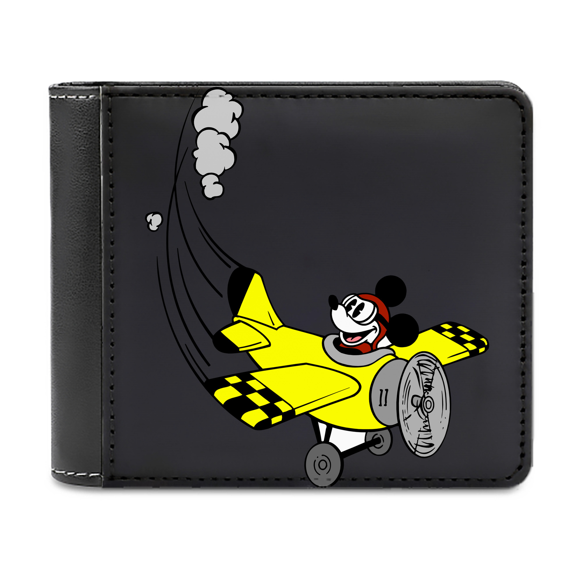 （画像用） ミッキーマウス Mickey Mouse 二つ折り革財布