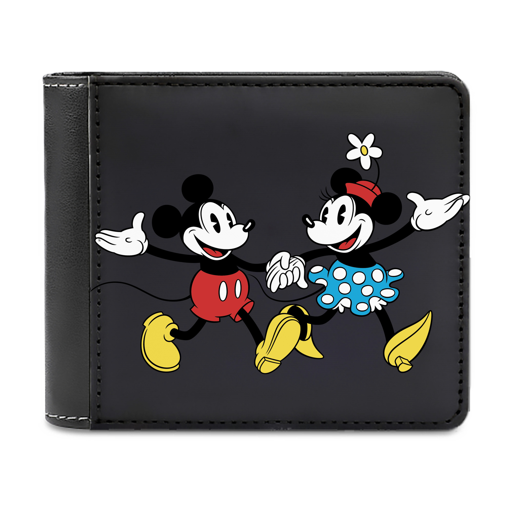（画像用） ミッキーマウス Mickey Mouse 二つ折り革財布