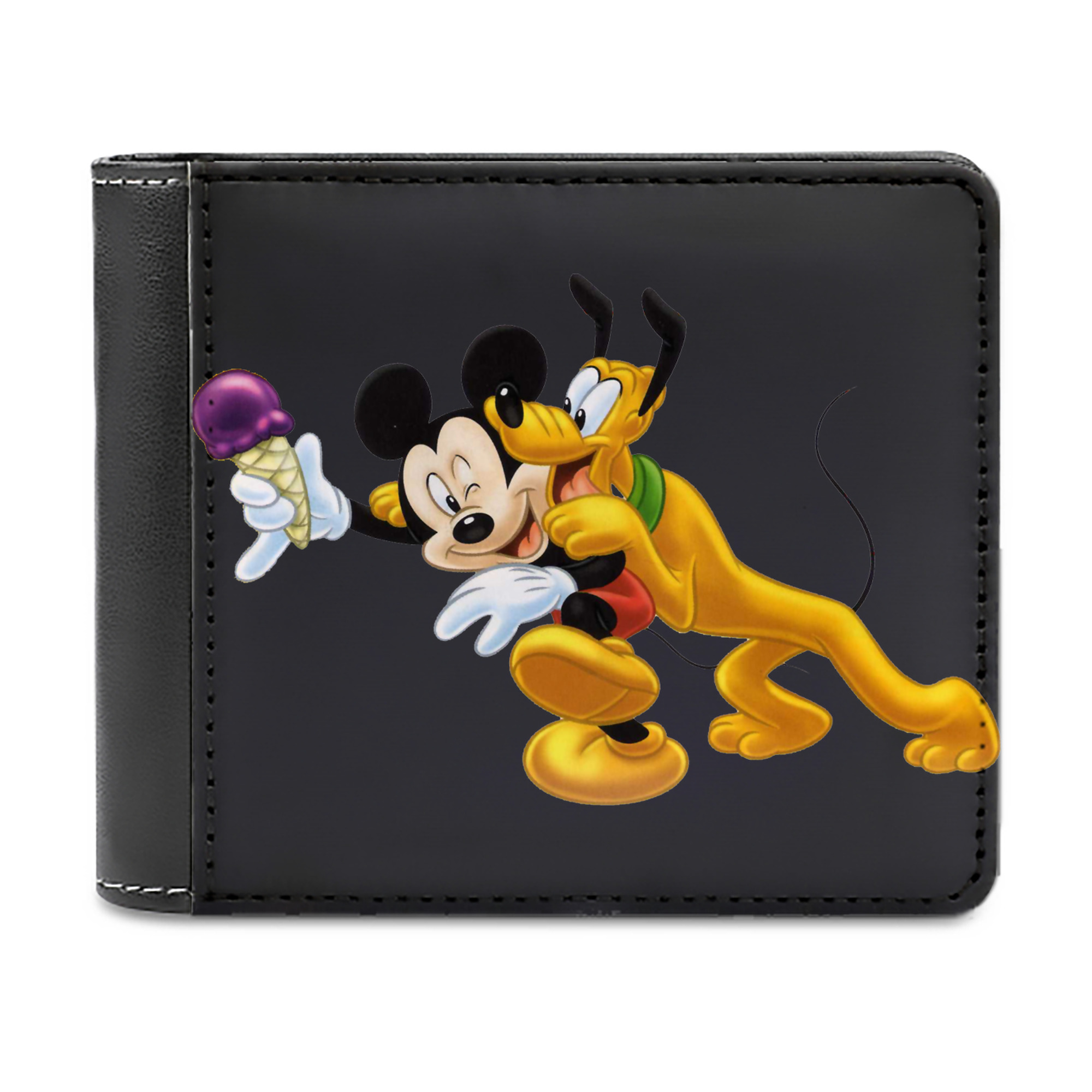 （画像用） ミッキーマウス Mickey Mouse 二つ折り革財布