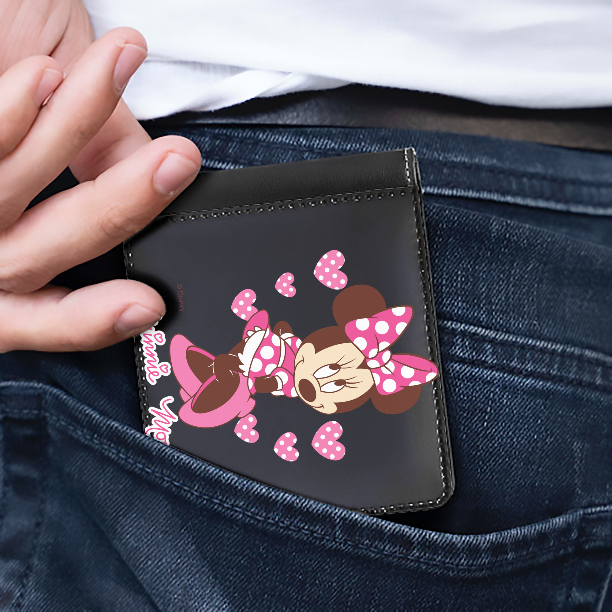 （画像用） ミッキーマウス Mickey Mouse 二つ折り革財布