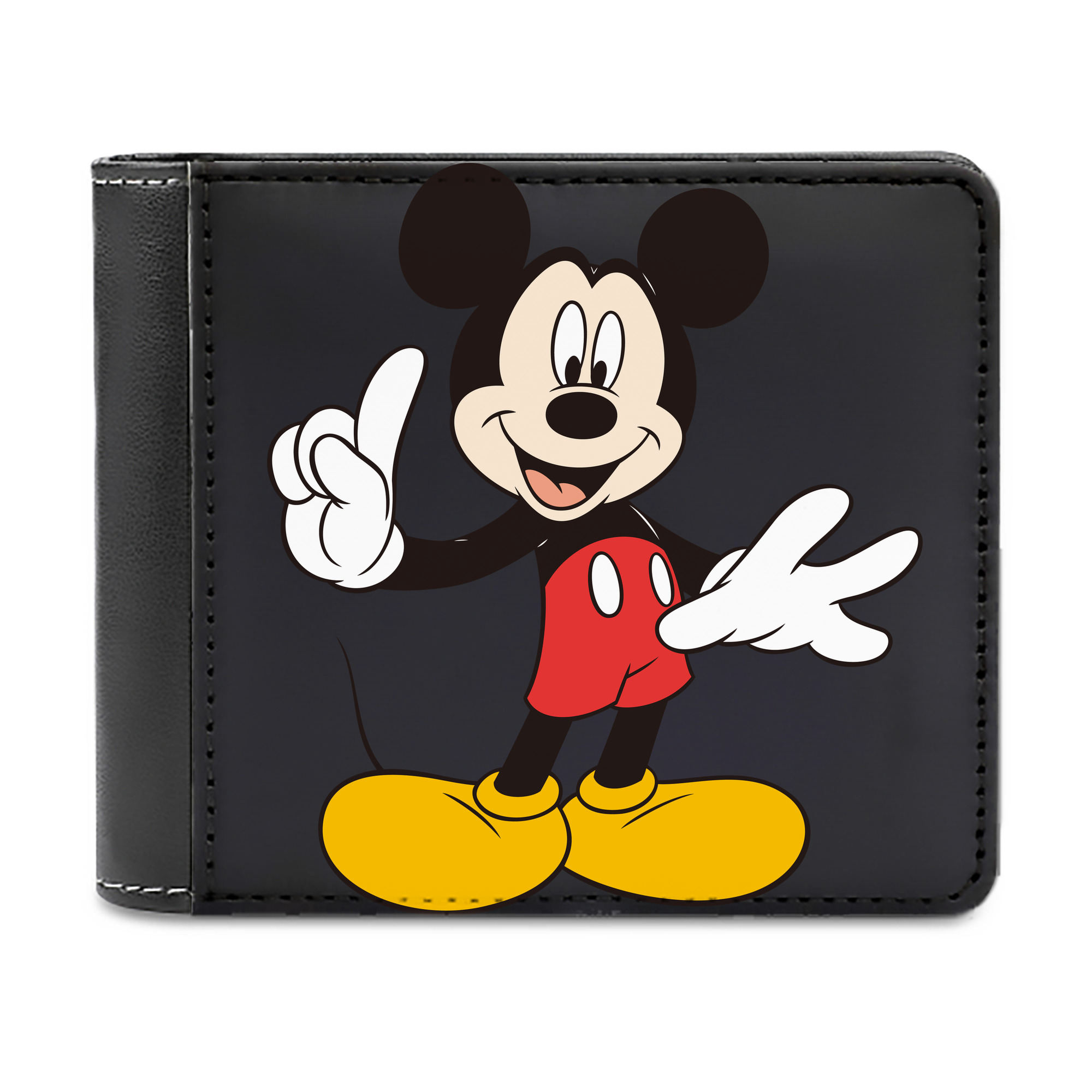 （画像用） ミッキーマウス Mickey Mouse 二つ折り革財布