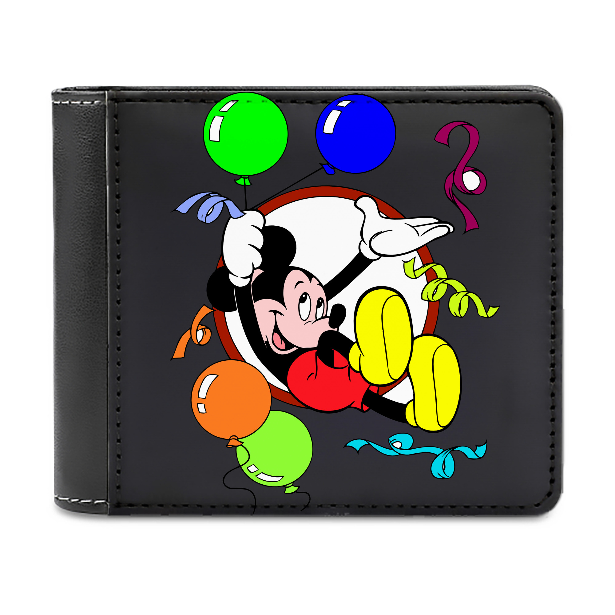 （画像用） ミッキーマウス Mickey Mouse 二つ折り革財布