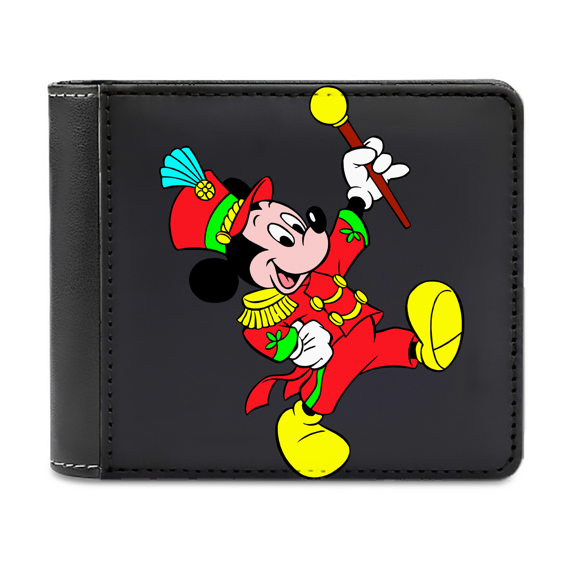 （画像用） ミッキーマウス Mickey Mouse 二つ折り革財布