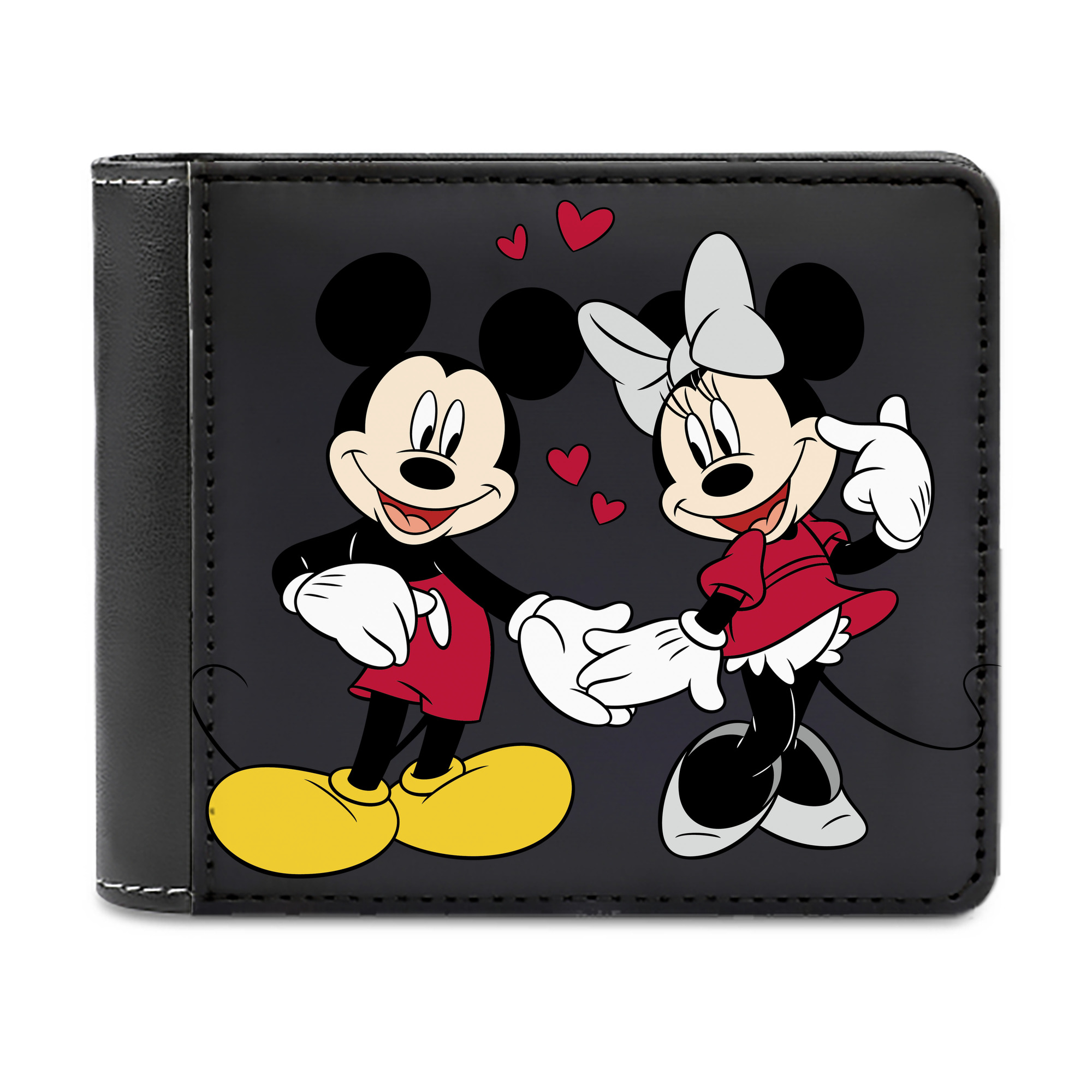 （画像用） ミッキーマウス Mickey Mouse 二つ折り革財布
