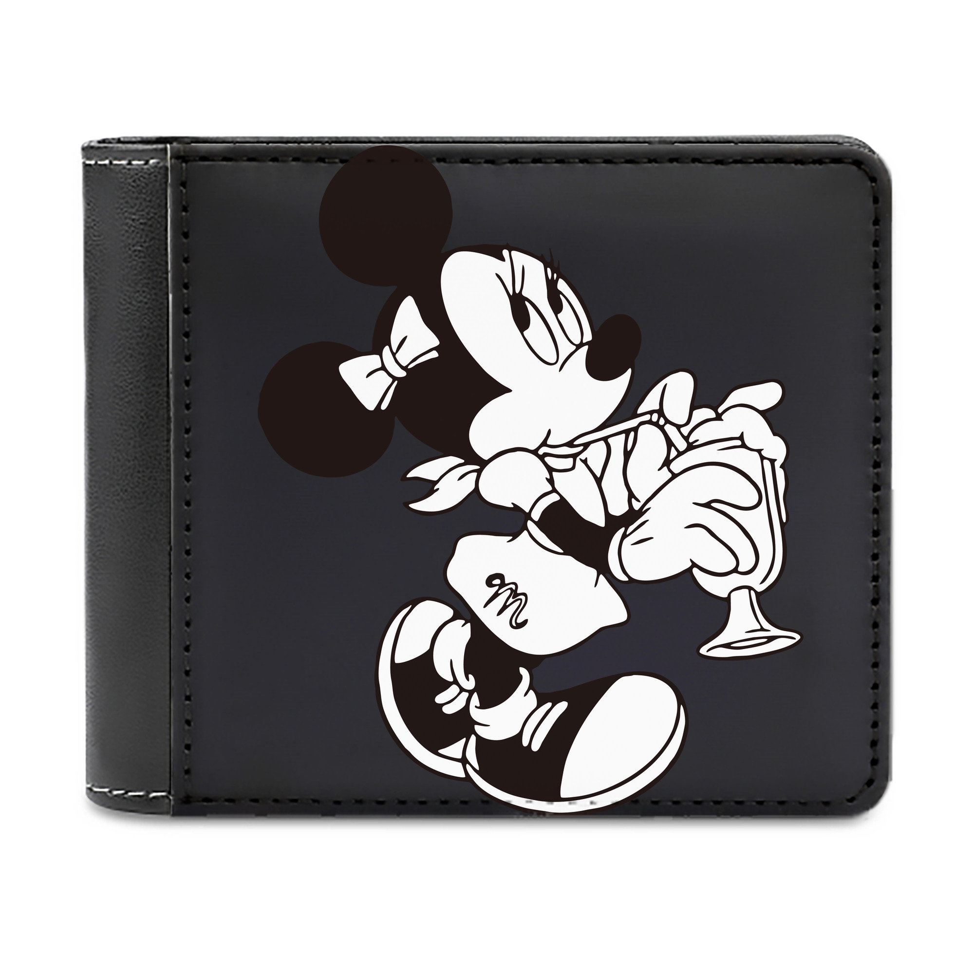 （画像用） ミッキーマウス Mickey Mouse 二つ折り革財布