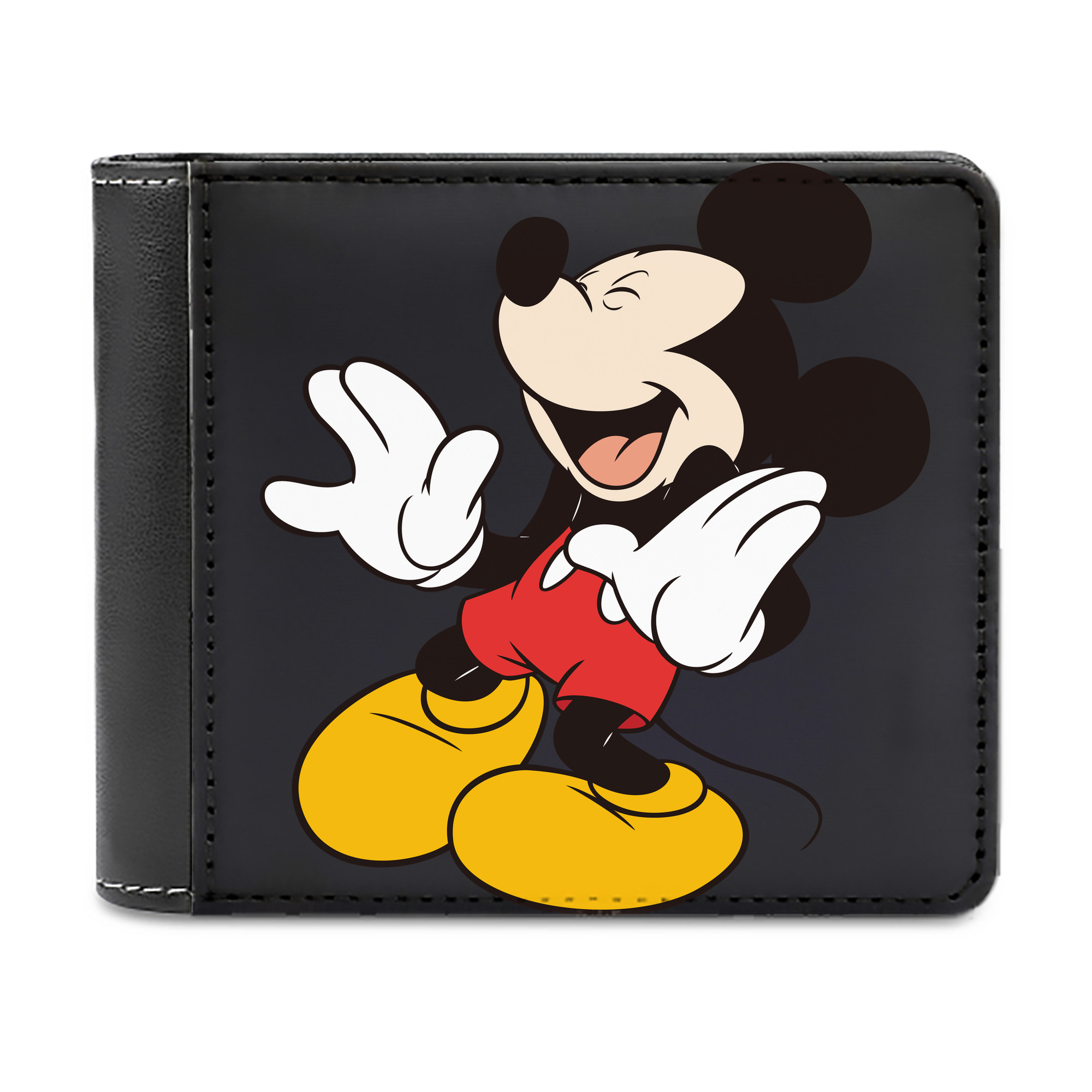 （画像用） ミッキーマウス Mickey Mouse 二つ折り革財布
