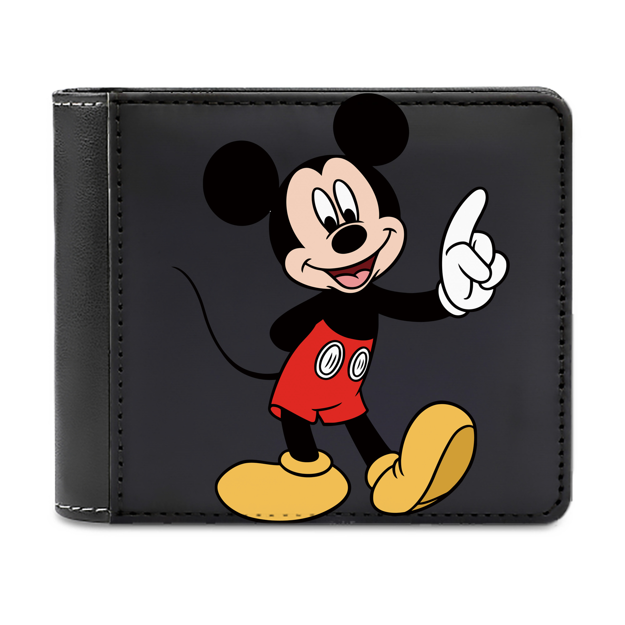 （画像用） ミッキーマウス Mickey Mouse 二つ折り革財布