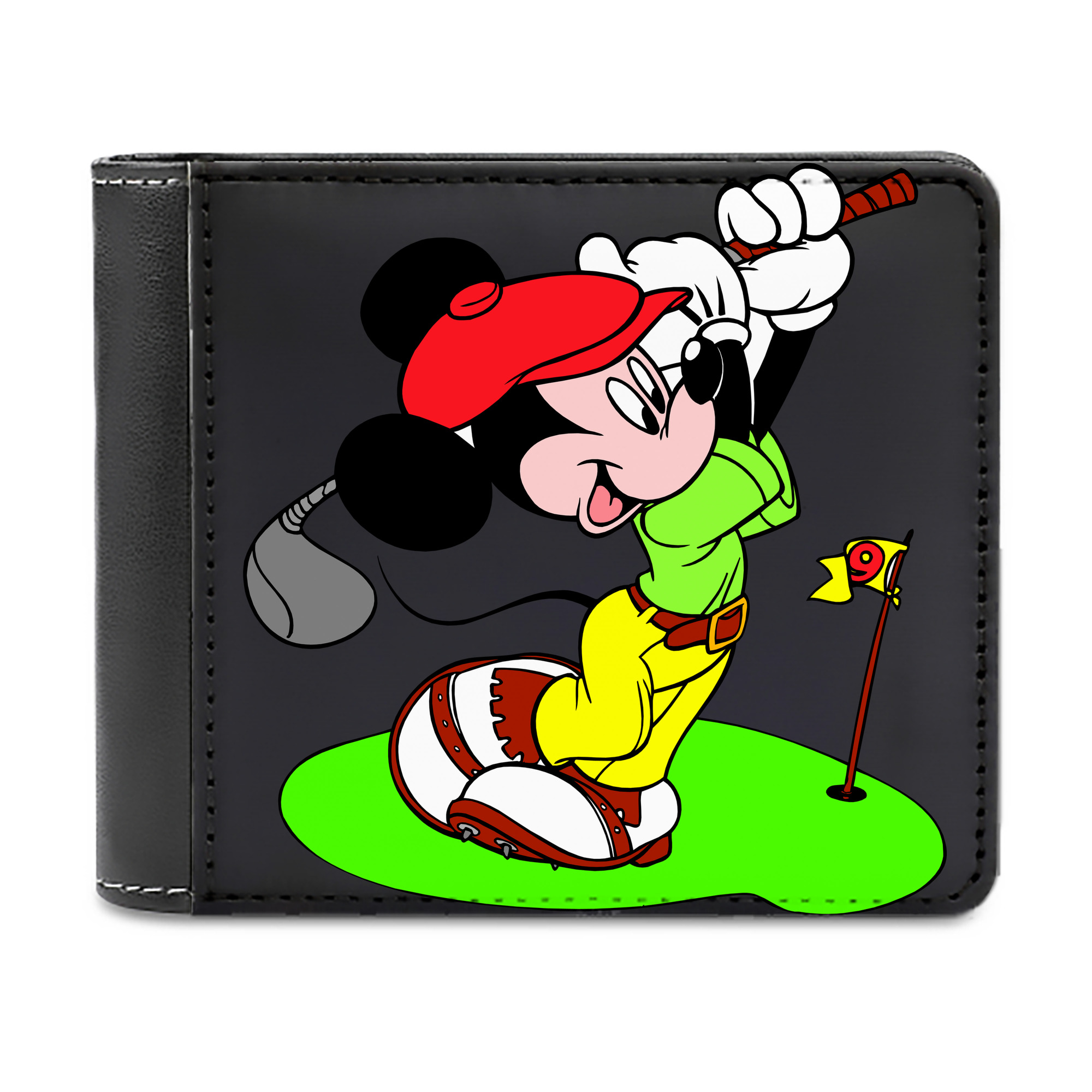 （画像用） ミッキーマウス Mickey Mouse 二つ折り革財布
