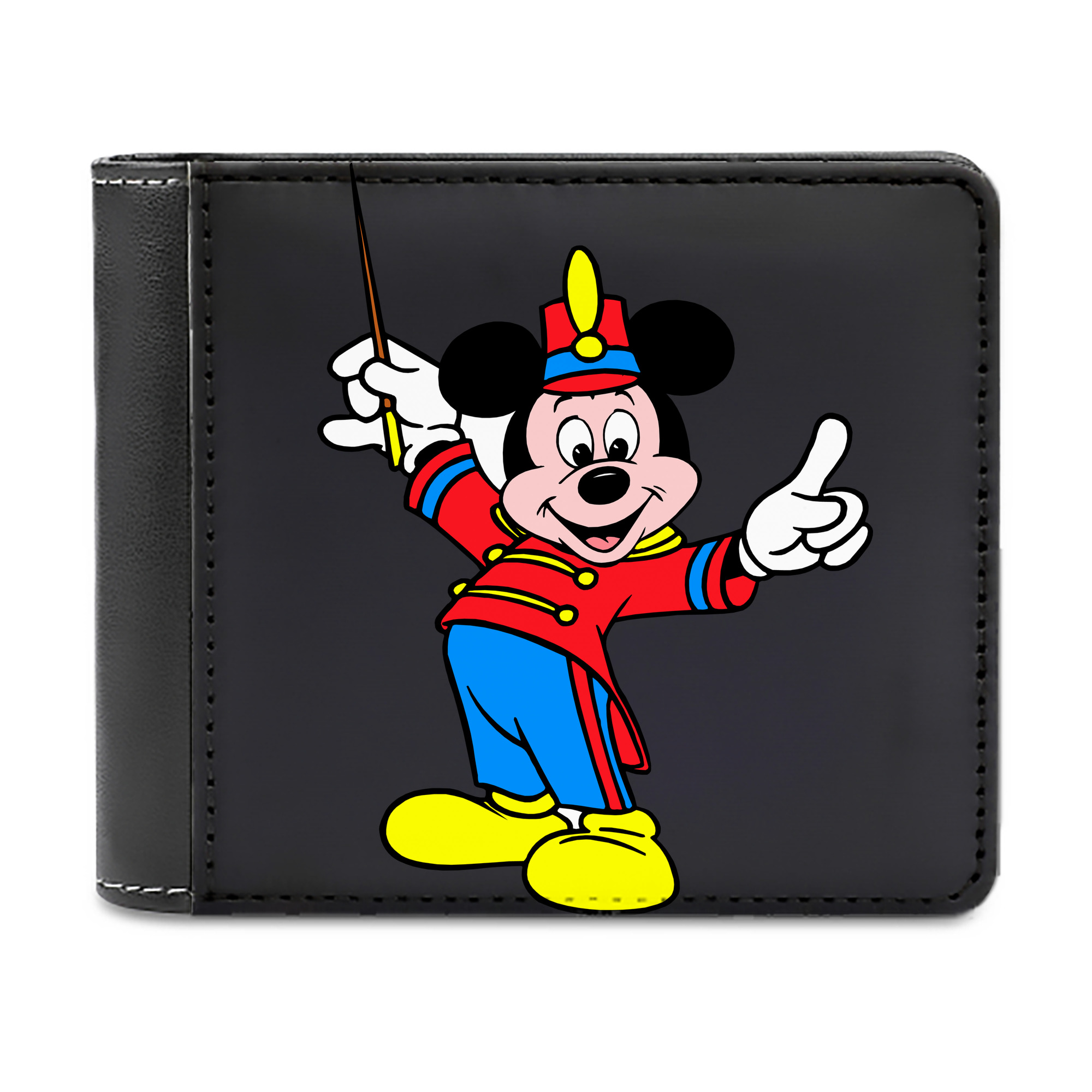（画像用） ミッキーマウス Mickey Mouse 二つ折り革財布