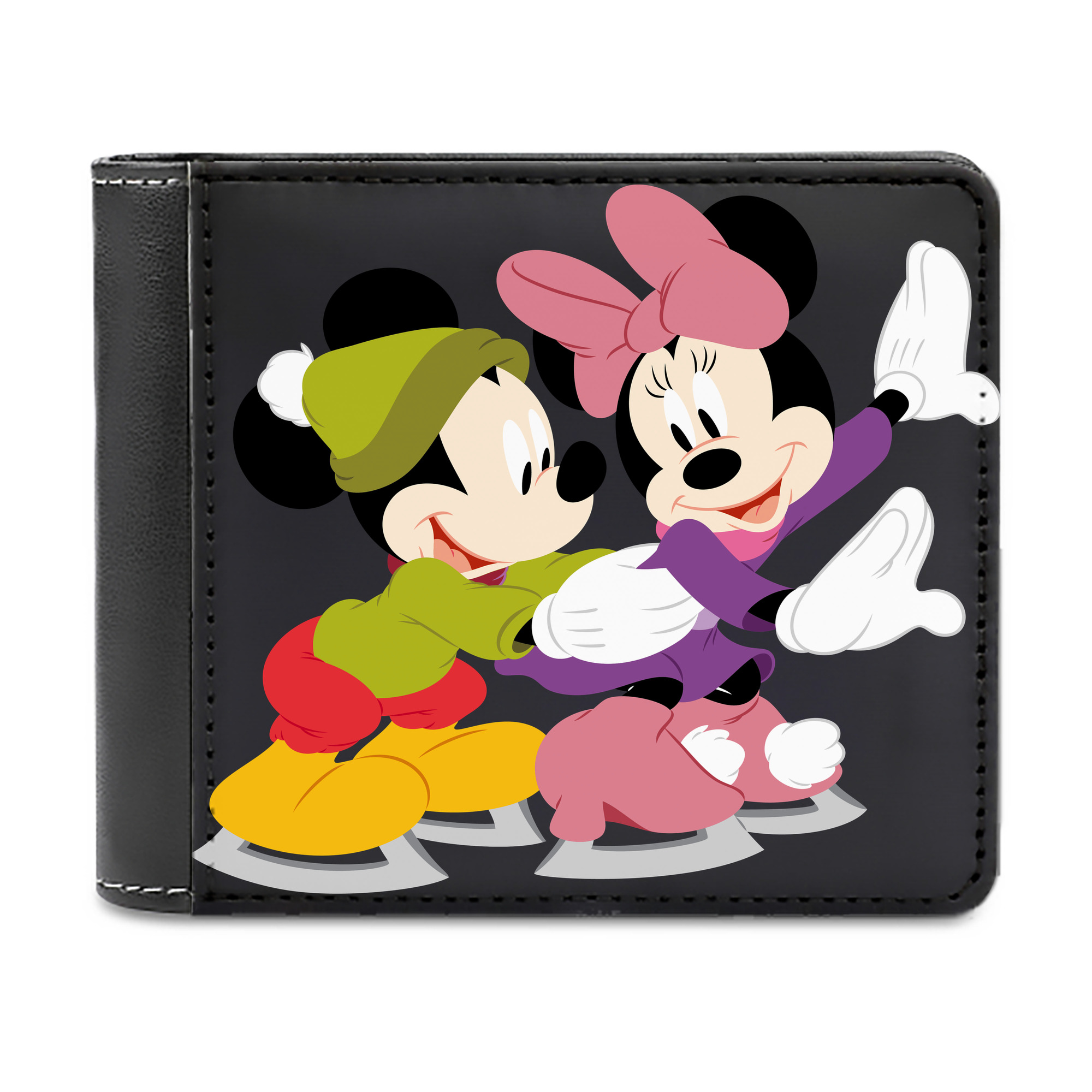 （画像用） ミッキーマウス Mickey Mouse 二つ折り革財布