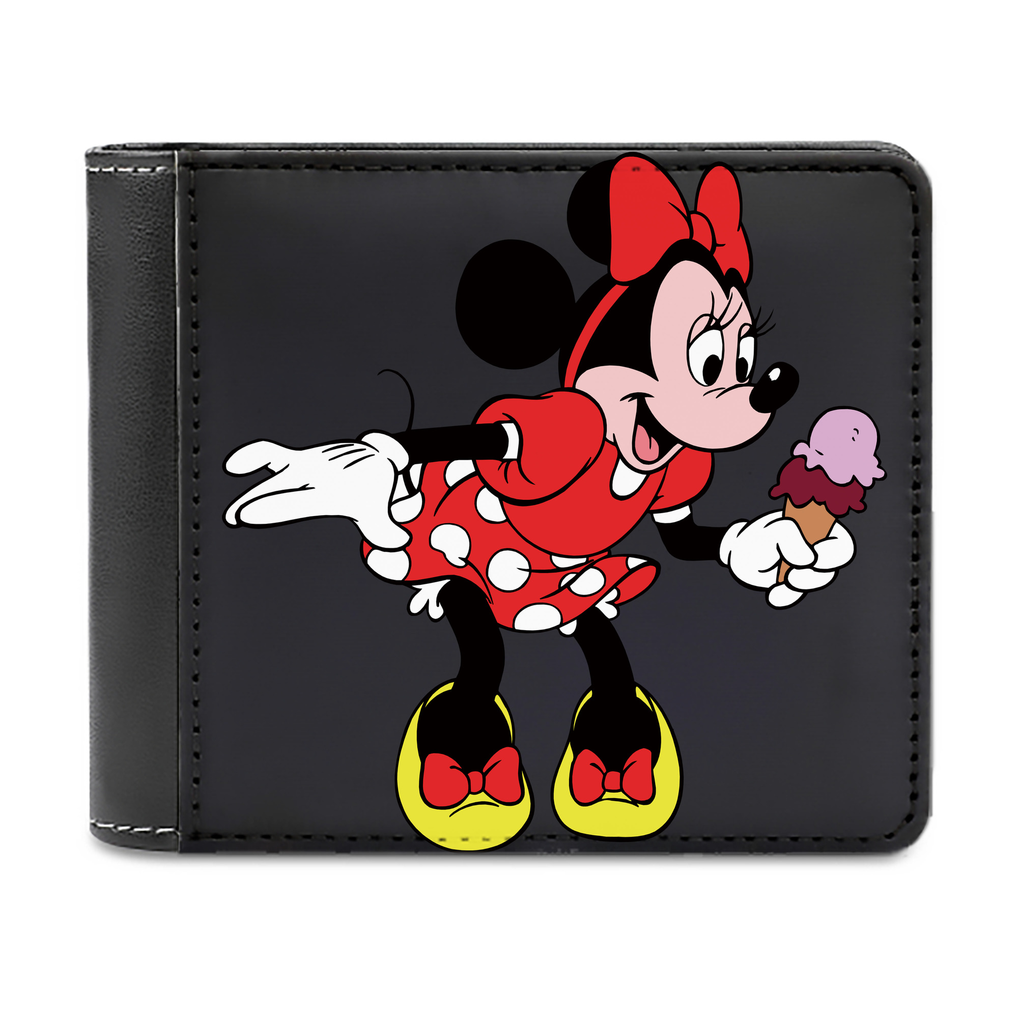 （画像用） ミッキーマウス Mickey Mouse 二つ折り革財布