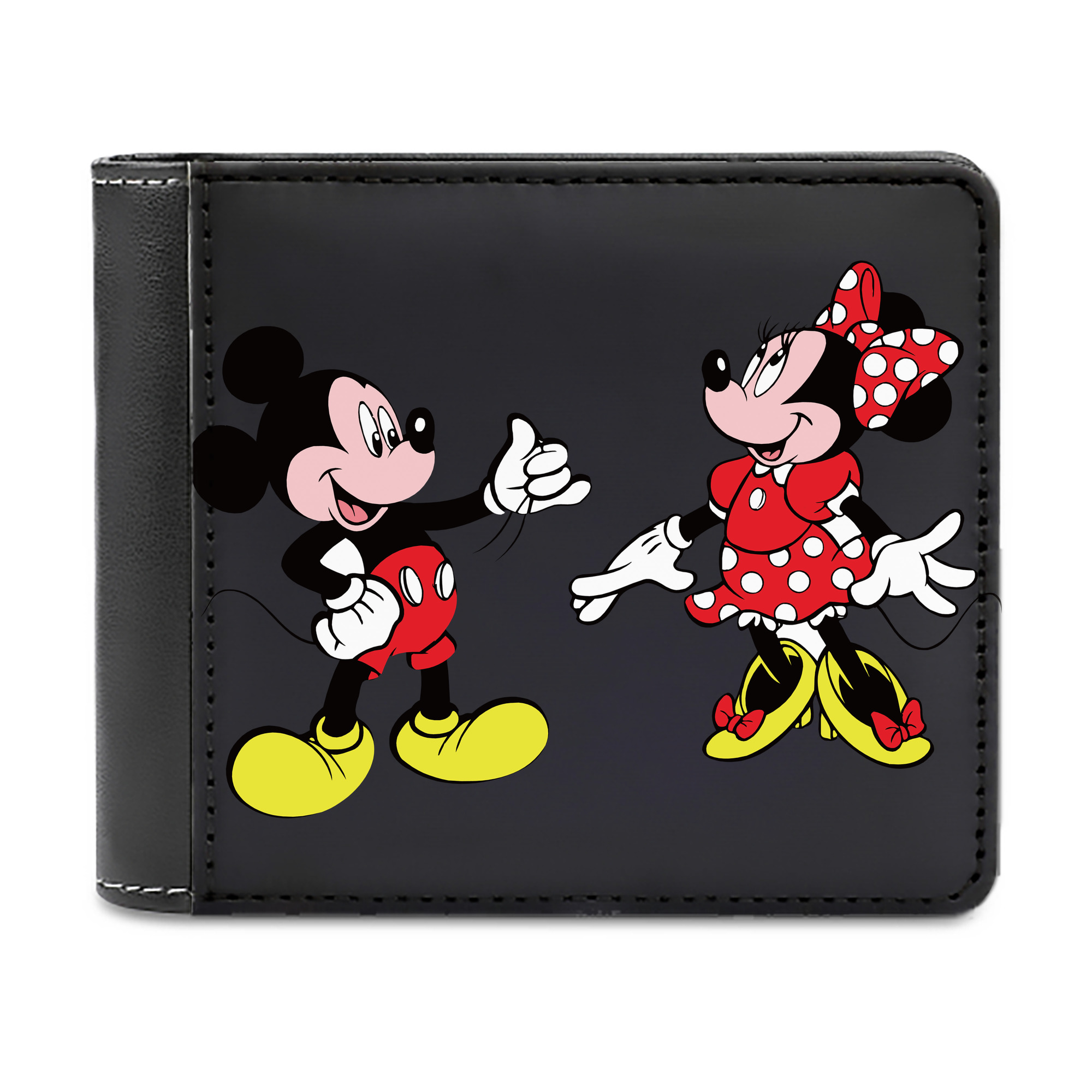（画像用） ミッキーマウス Mickey Mouse 二つ折り革財布