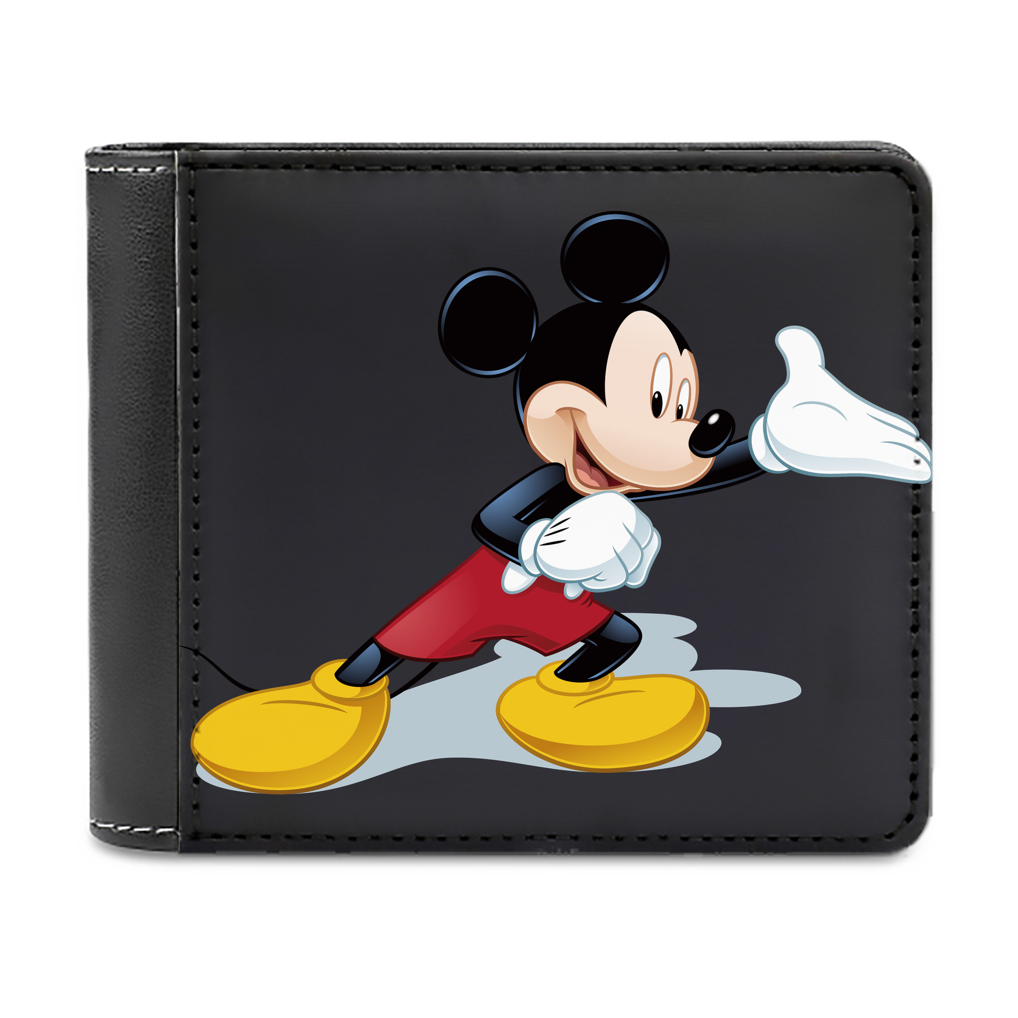 （画像用） ミッキーマウス Mickey Mouse 二つ折り革財布