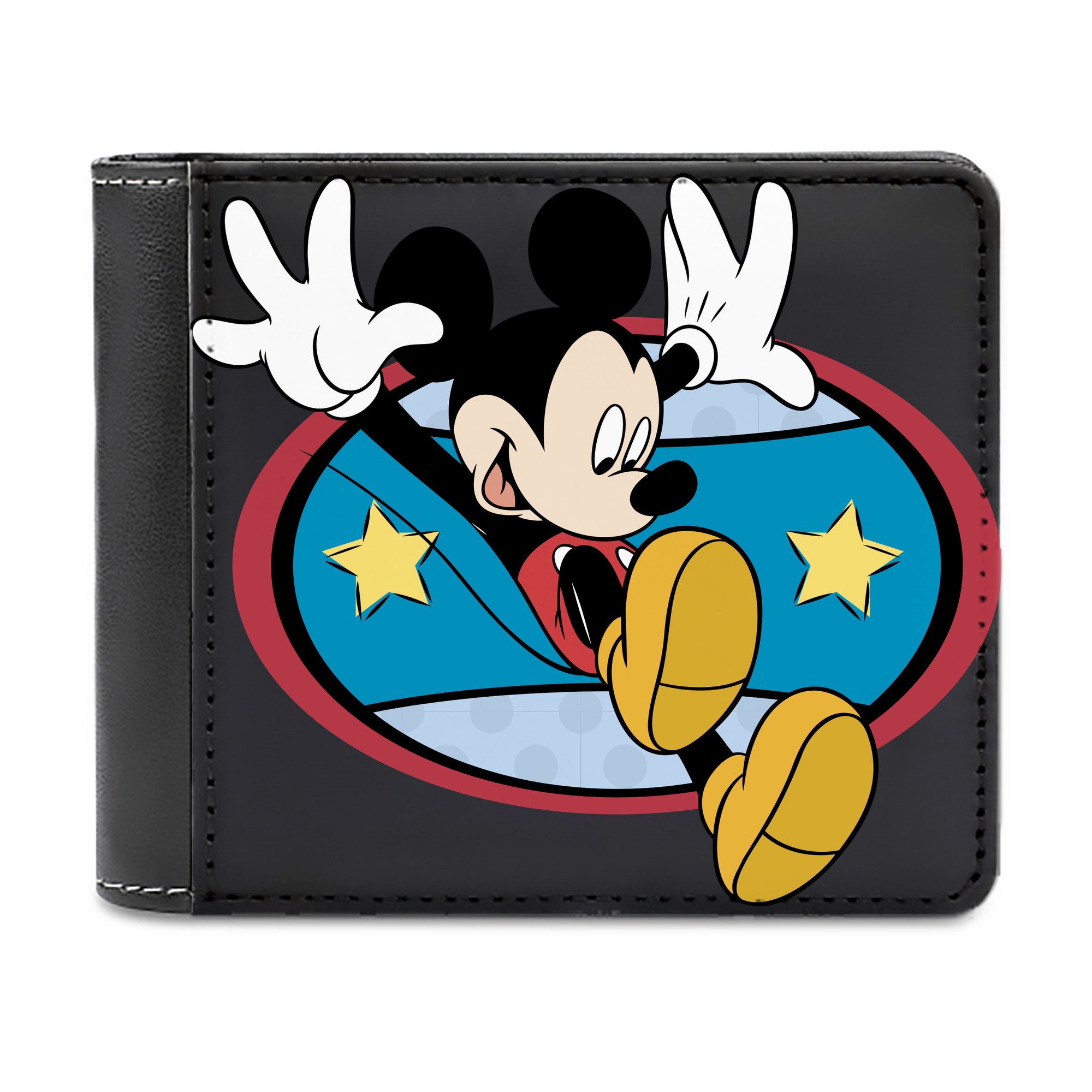 （画像用） ミッキーマウス Mickey Mouse 二つ折り革財布