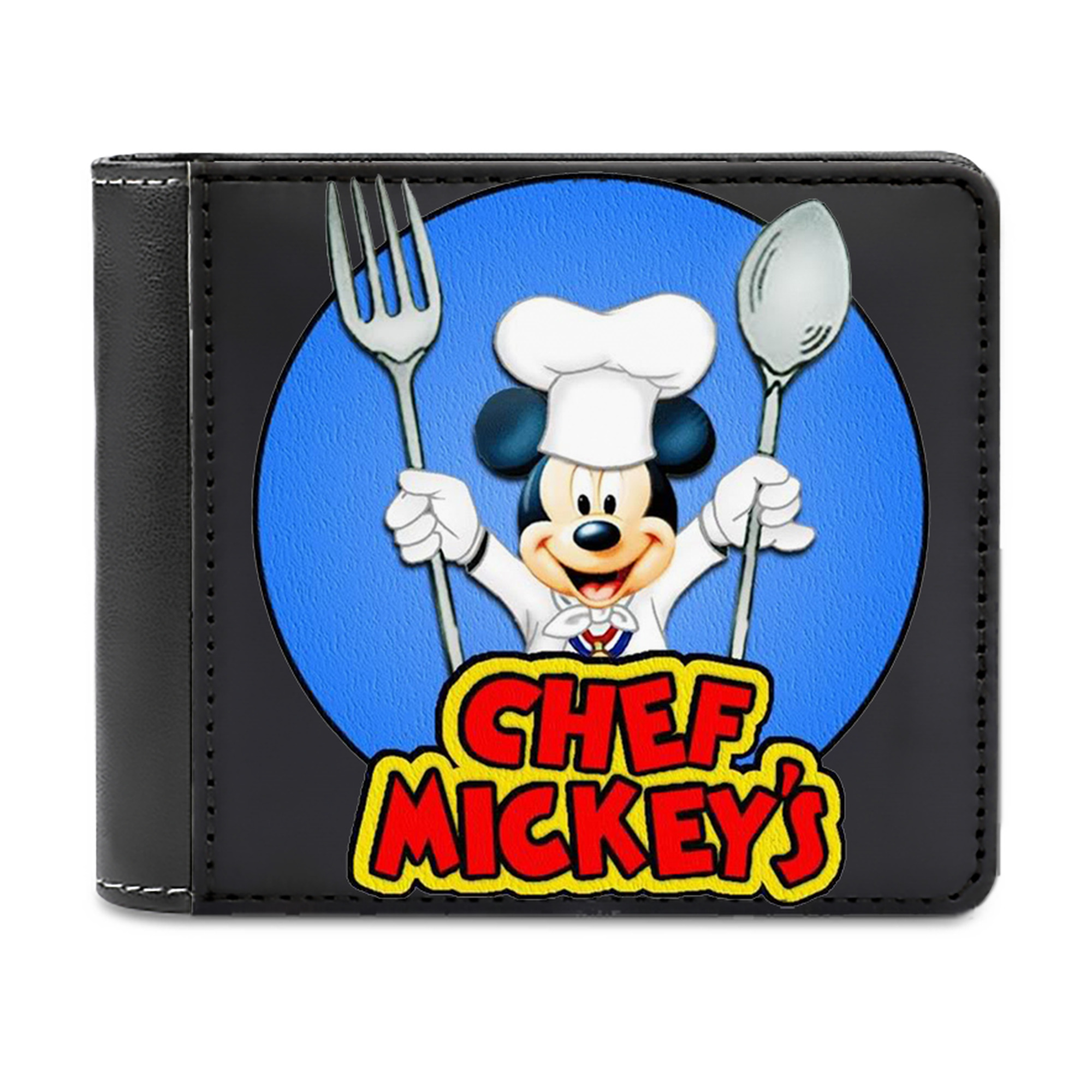 （画像用） ミッキーマウス Mickey Mouse 二つ折り革財布
