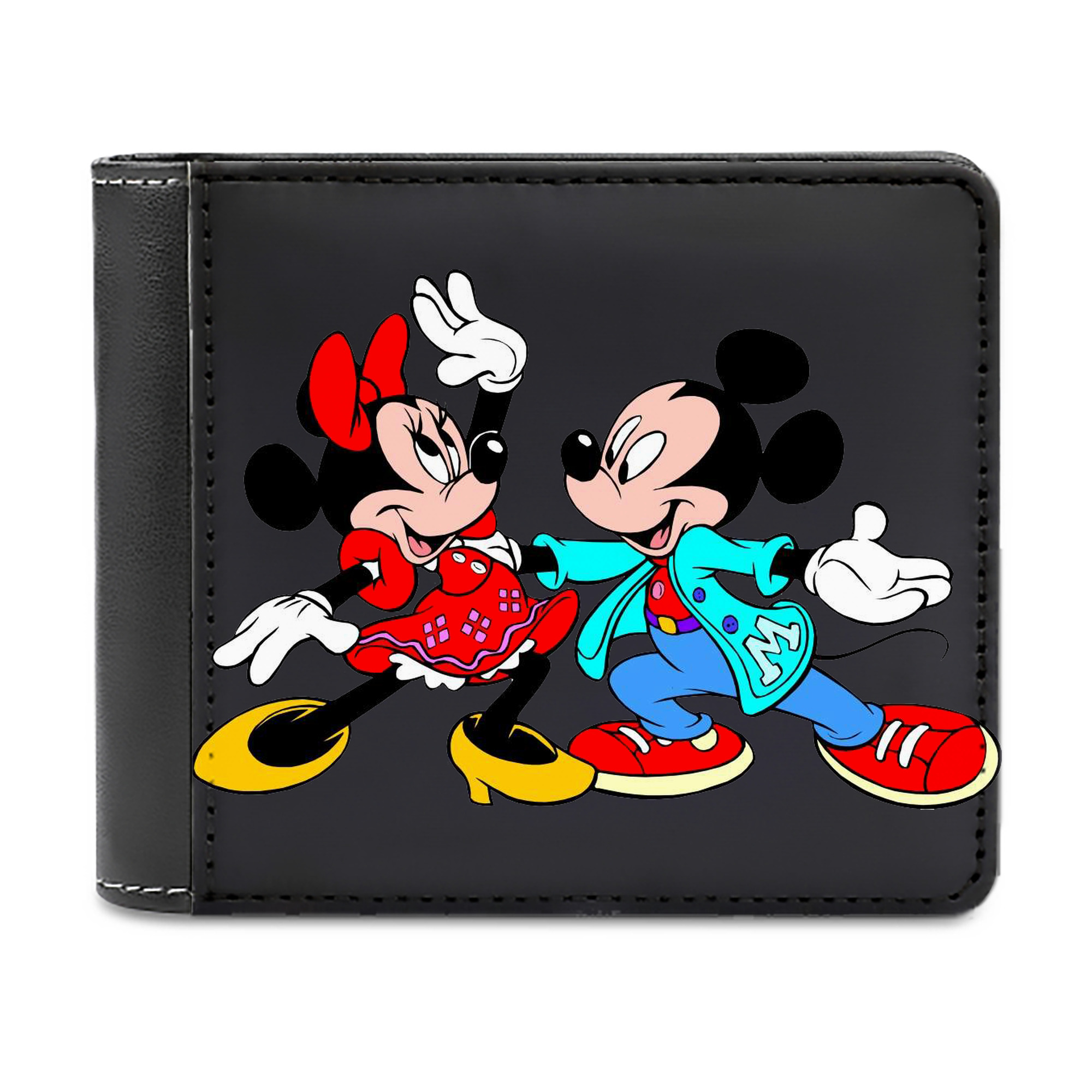 （画像用） ミッキーマウス Mickey Mouse 二つ折り革財布