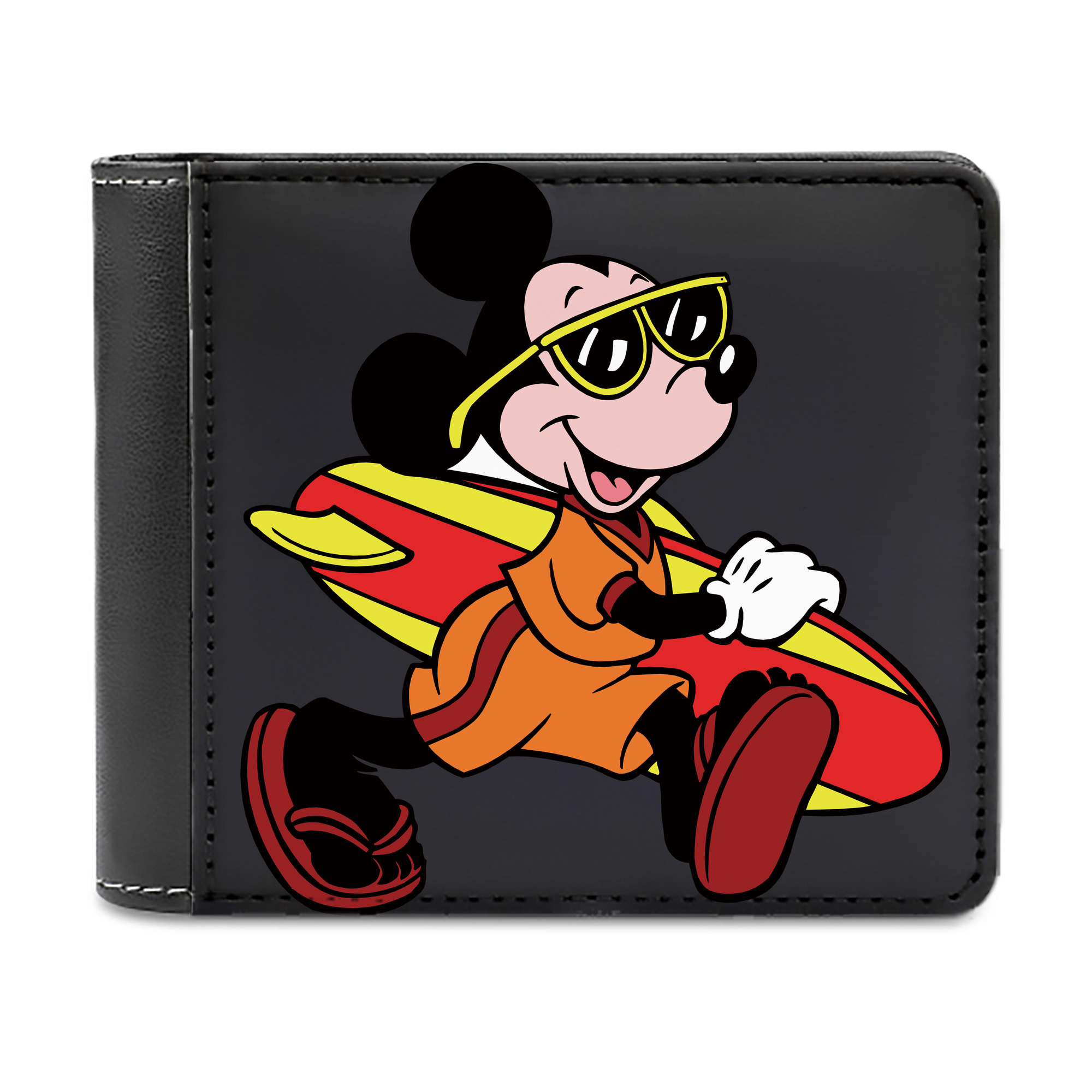 （画像用） ミッキーマウス Mickey Mouse 二つ折り革財布