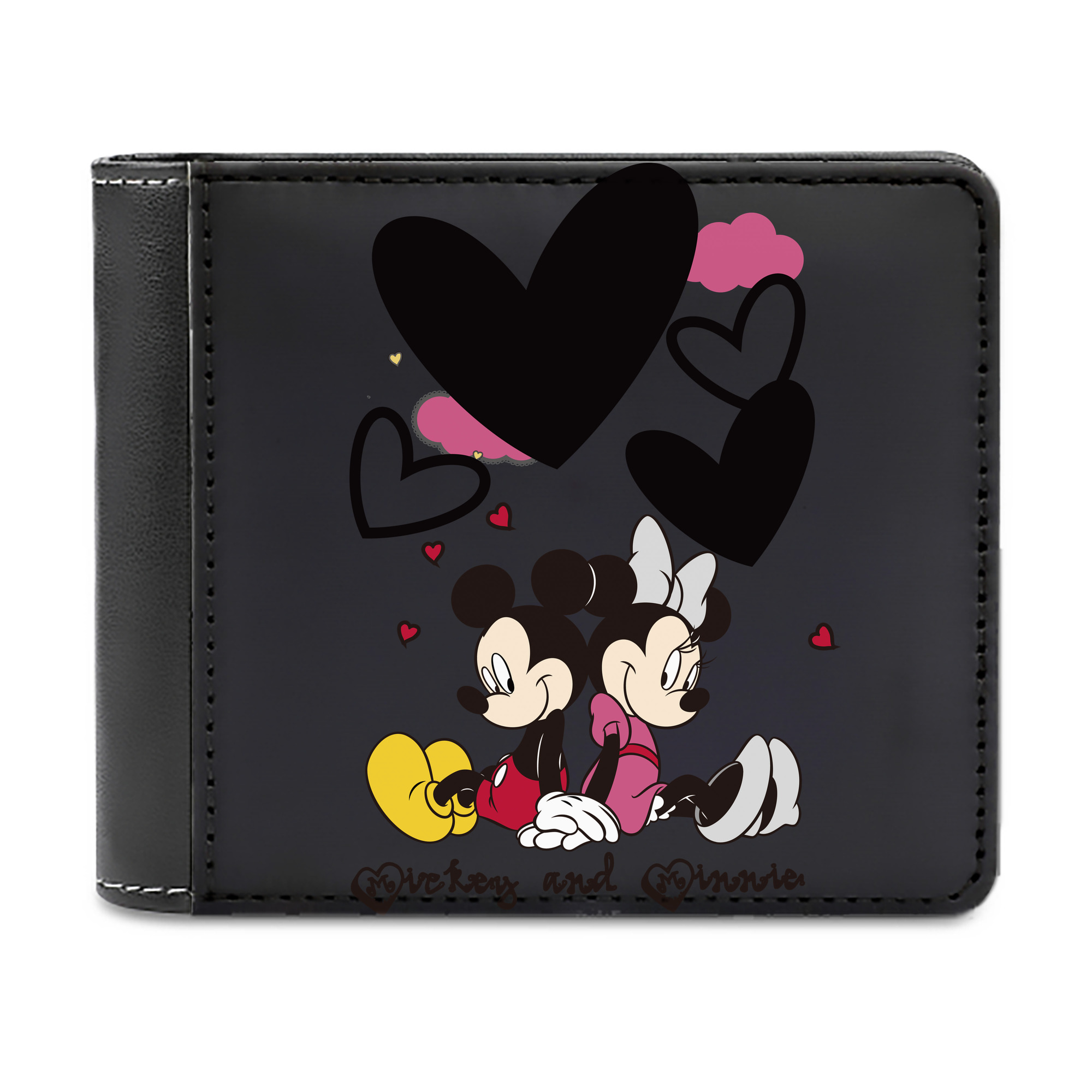 （画像用） ミッキーマウス Mickey Mouse 二つ折り革財布