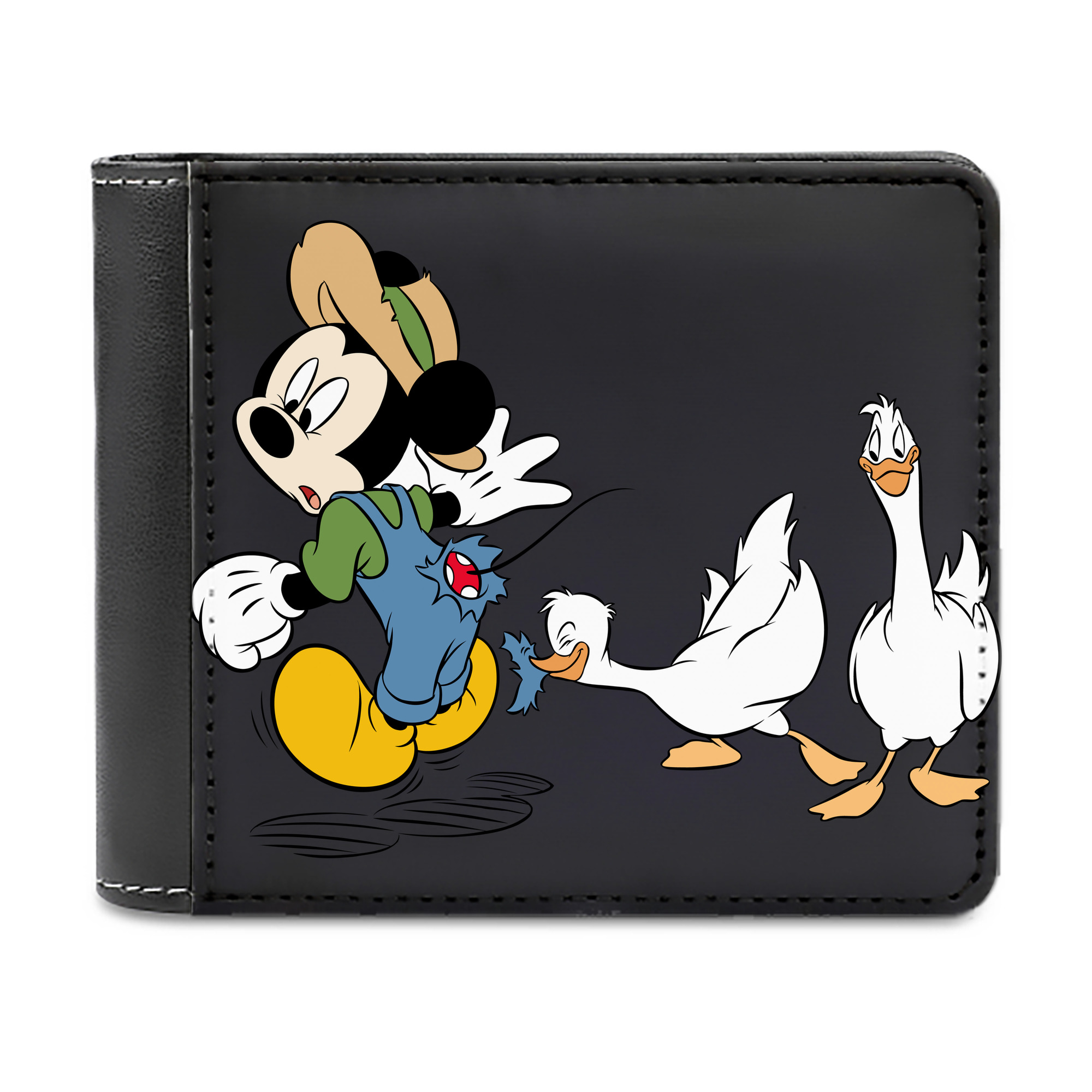 （画像用） ミッキーマウス Mickey Mouse 二つ折り革財布