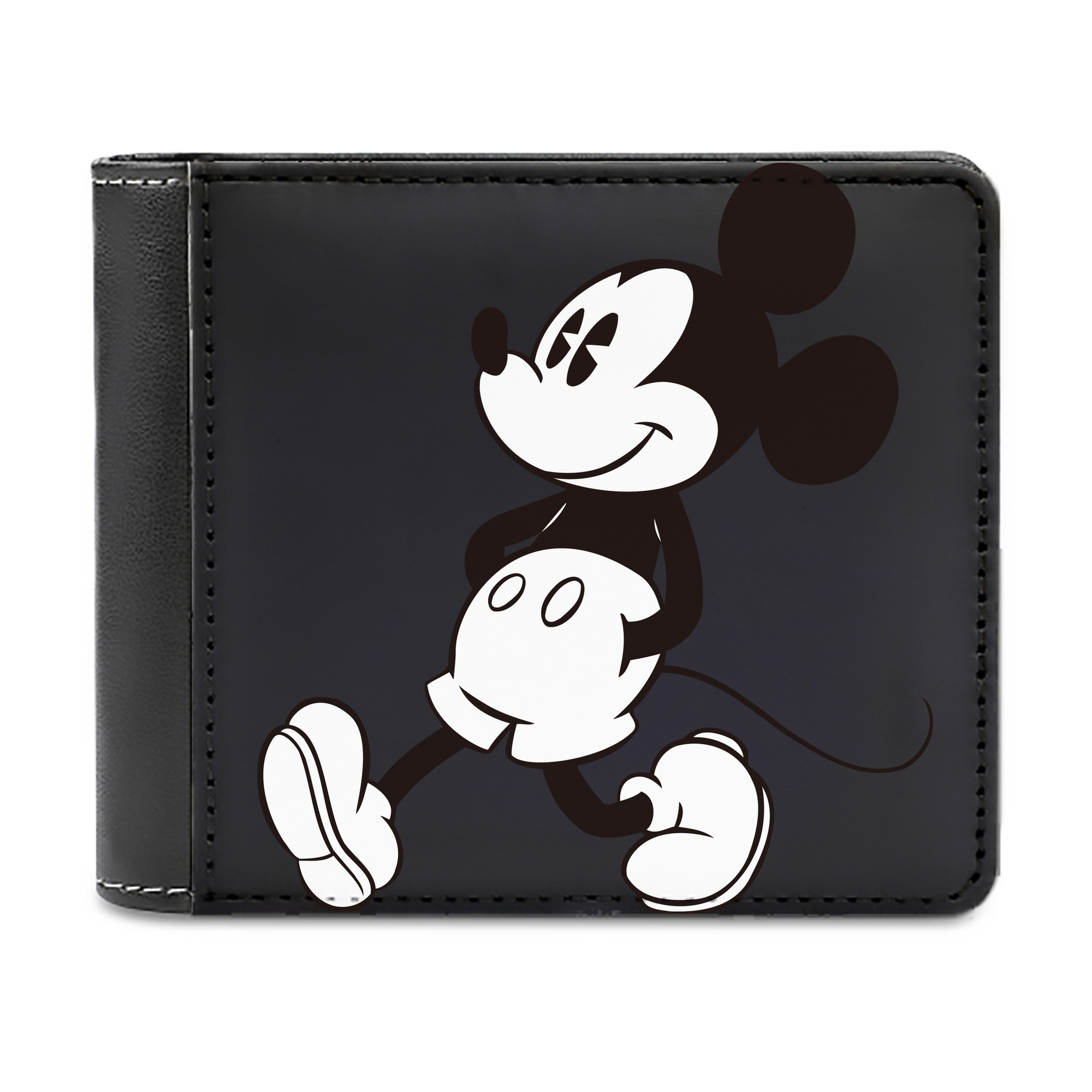 （画像用） ミッキーマウス Mickey Mouse 二つ折り革財布