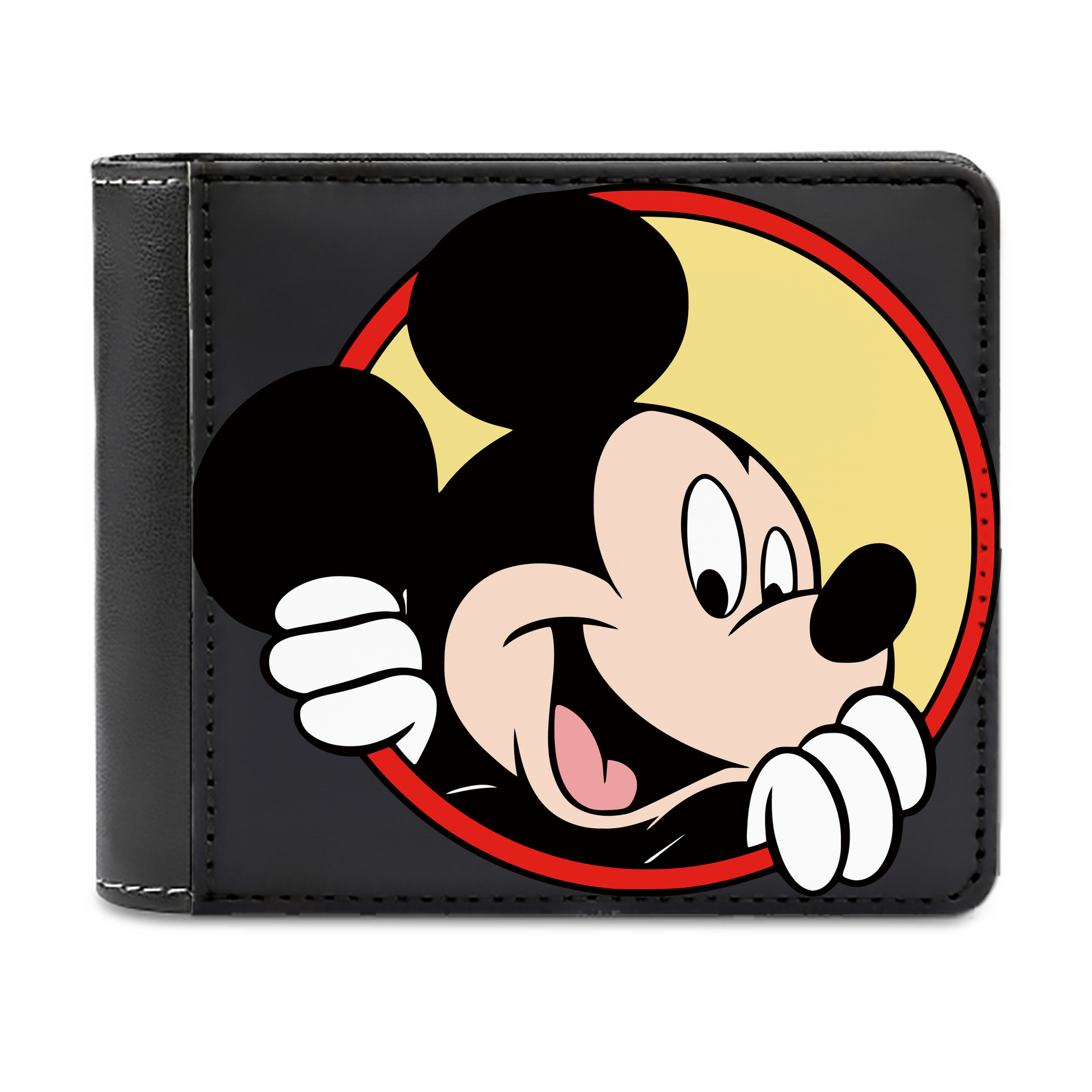 （画像用） ミッキーマウス Mickey Mouse 二つ折り革財布