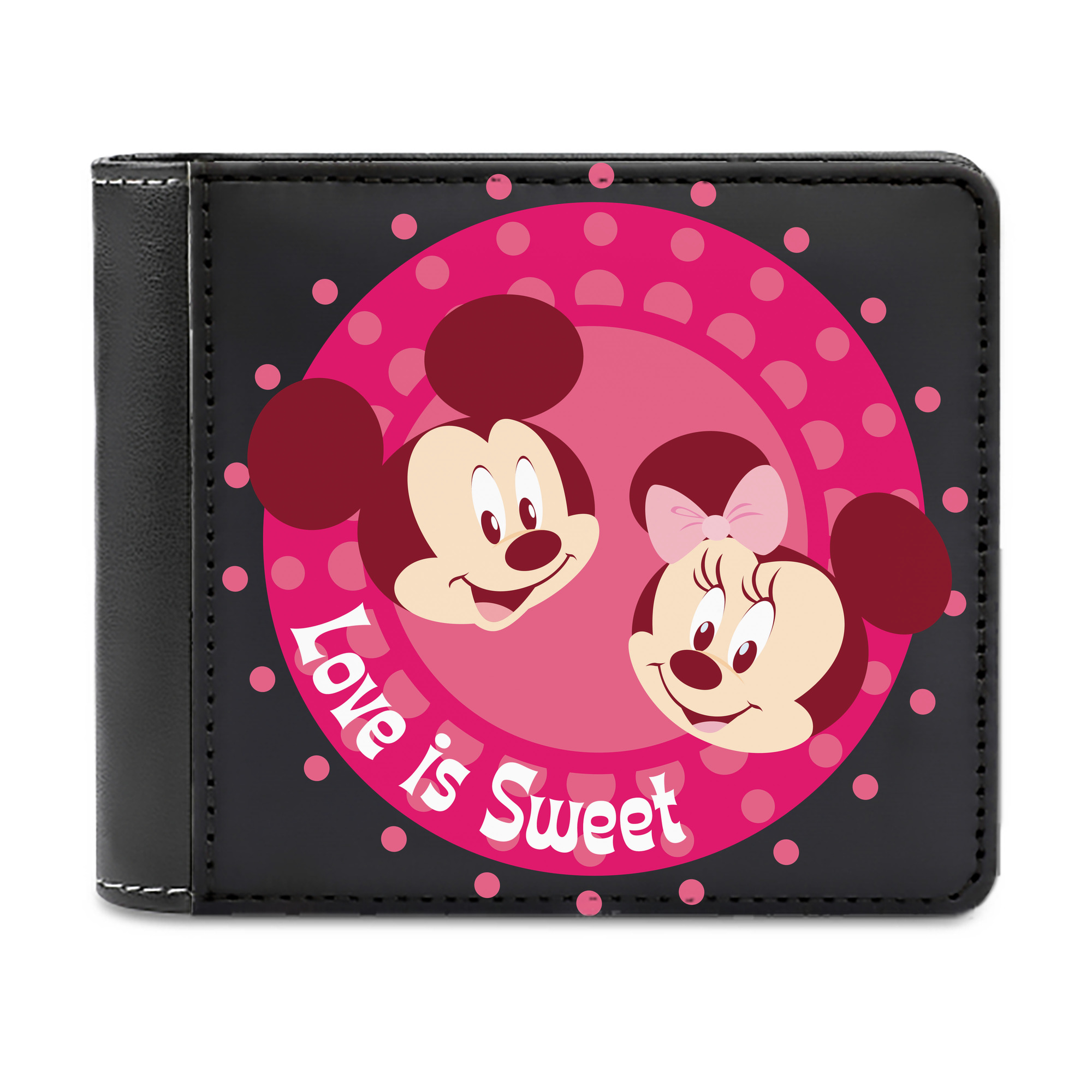 （画像用） ミッキーマウス Mickey Mouse 二つ折り革財布